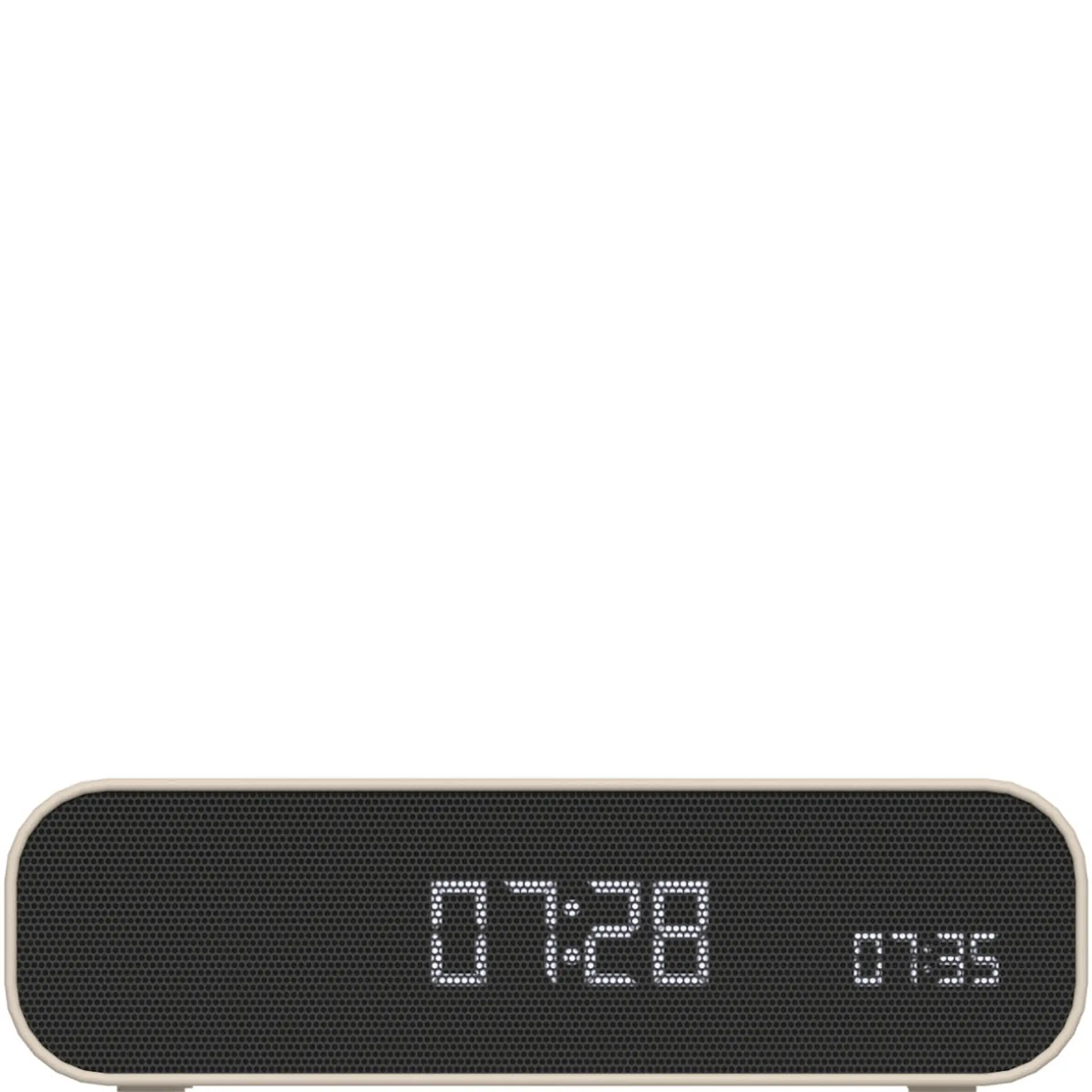 Kreafunk Wakie vekkerklokke med Wake-up light og Qi 16x8x4,5 cm ivory sand