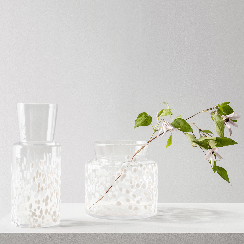 Kosta Boda Meadow Maljakko 19,5 cm Valkoinen