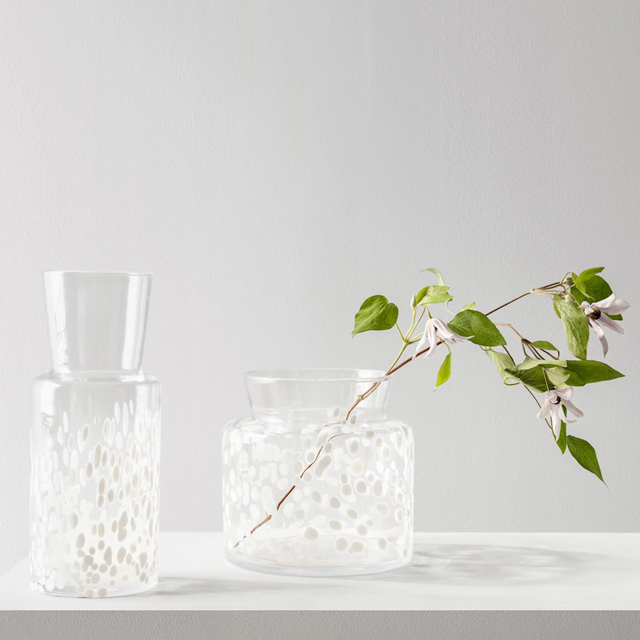 Kosta Boda Meadow Vas Vinter 19,5 cm Vit