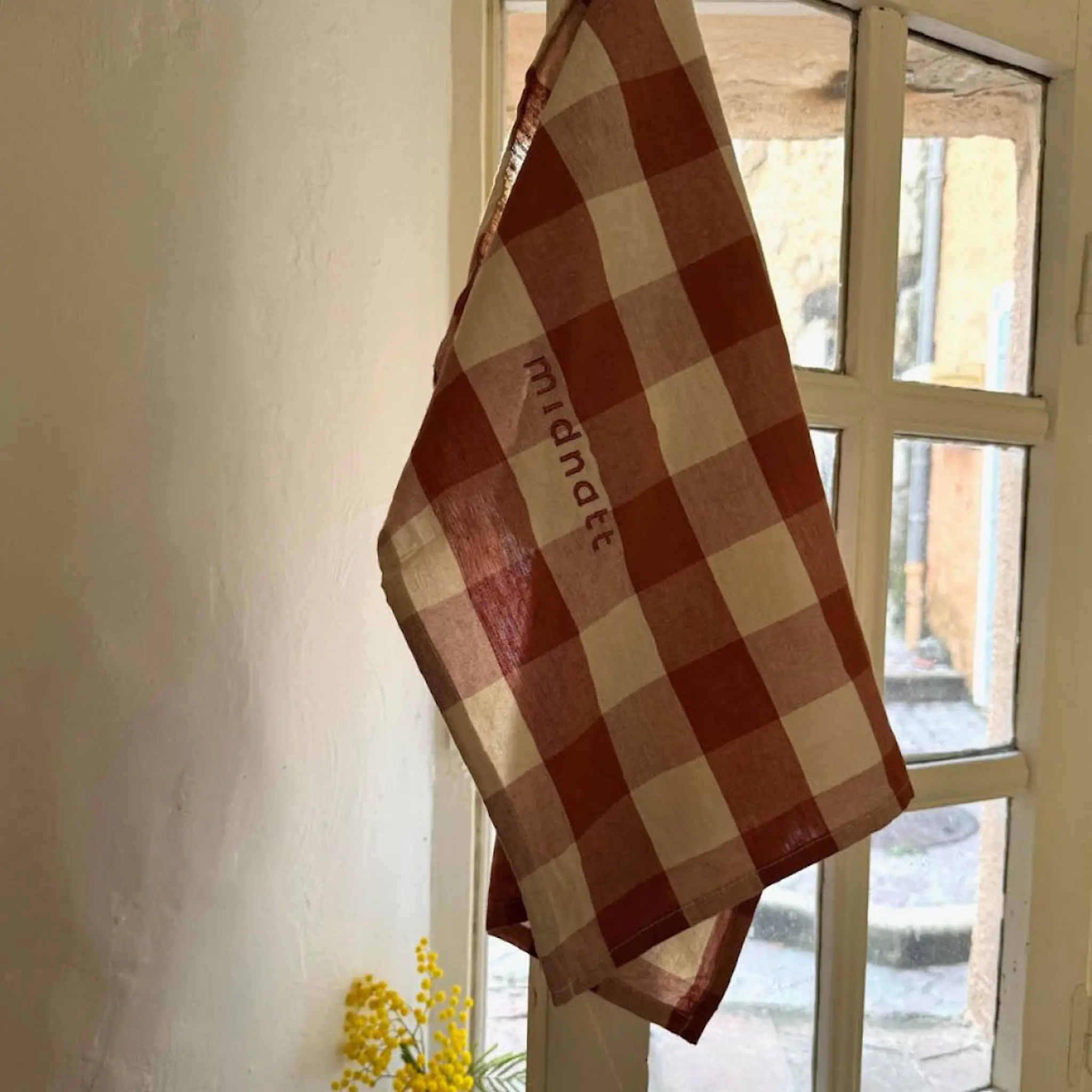 Midnatt Bertel kökshandduk 50x70 cm terracotta/aprikos