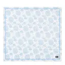 Servett bomull 50x50 cm vit/blå blommönster