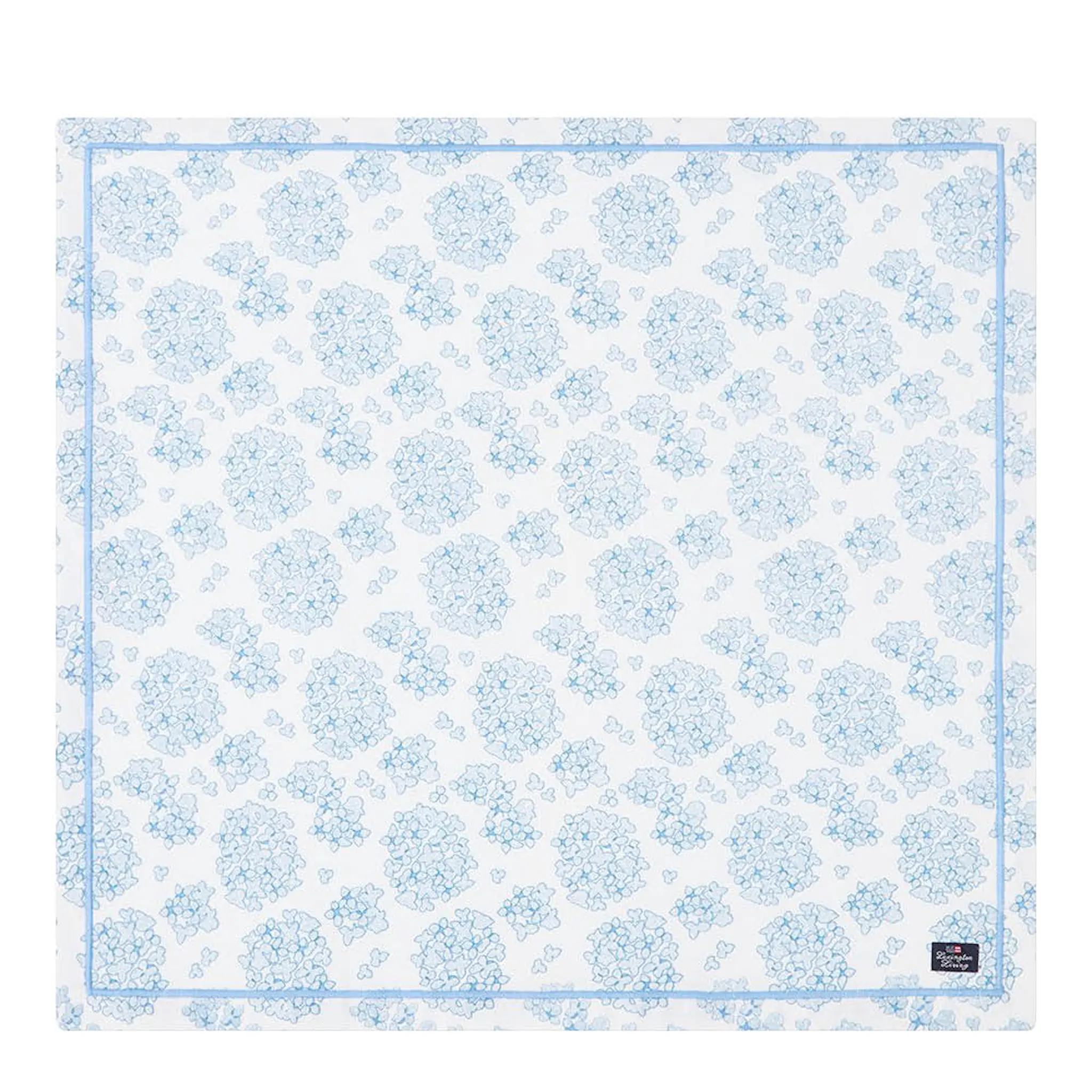 Lexington Servett bomull 50x50 cm vit/blå blommönster