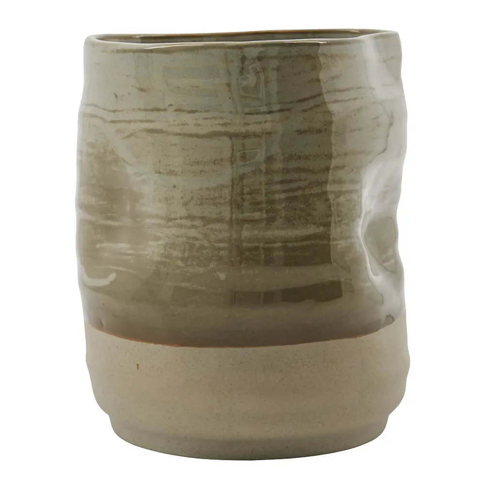 Happy Kukkaruukku 17 cm Khaki