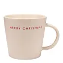 Santa's Favorites mugg 35 cl MERRY CHRISTMAS ecru