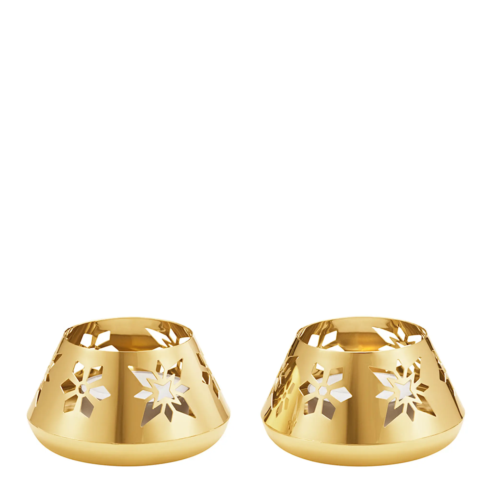 Georg Jensen Jul 2024 ljuslykta 7,5x4 cm 2-pack guld
