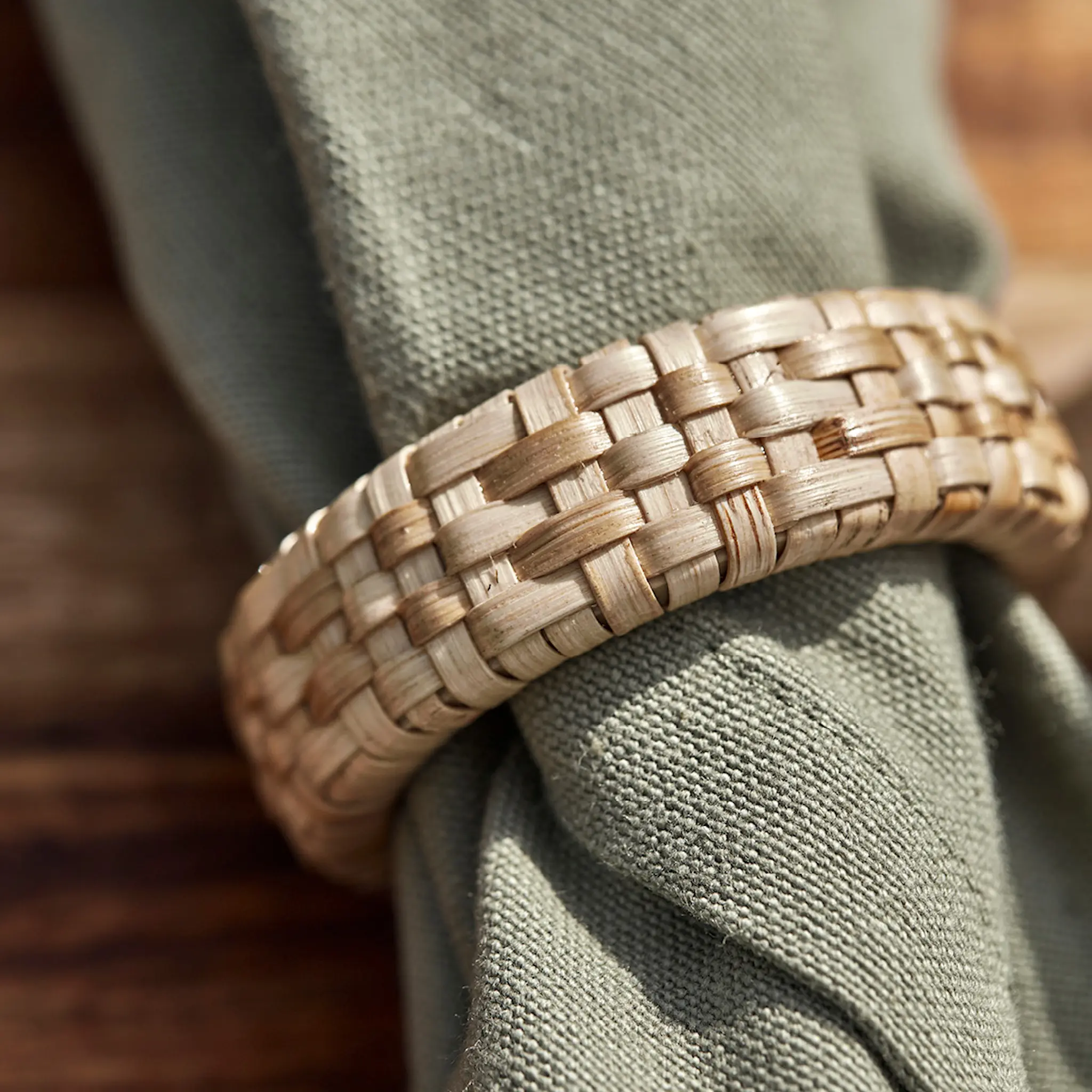 House Doctor Kind serviettringer 4 stk natur