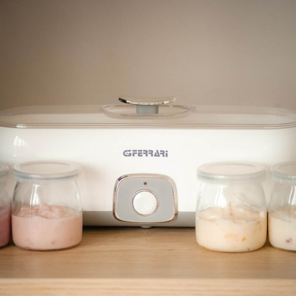 G3 Ferrari Fermento 4 yoghurtmaskin med 4 glas G1013300 vit