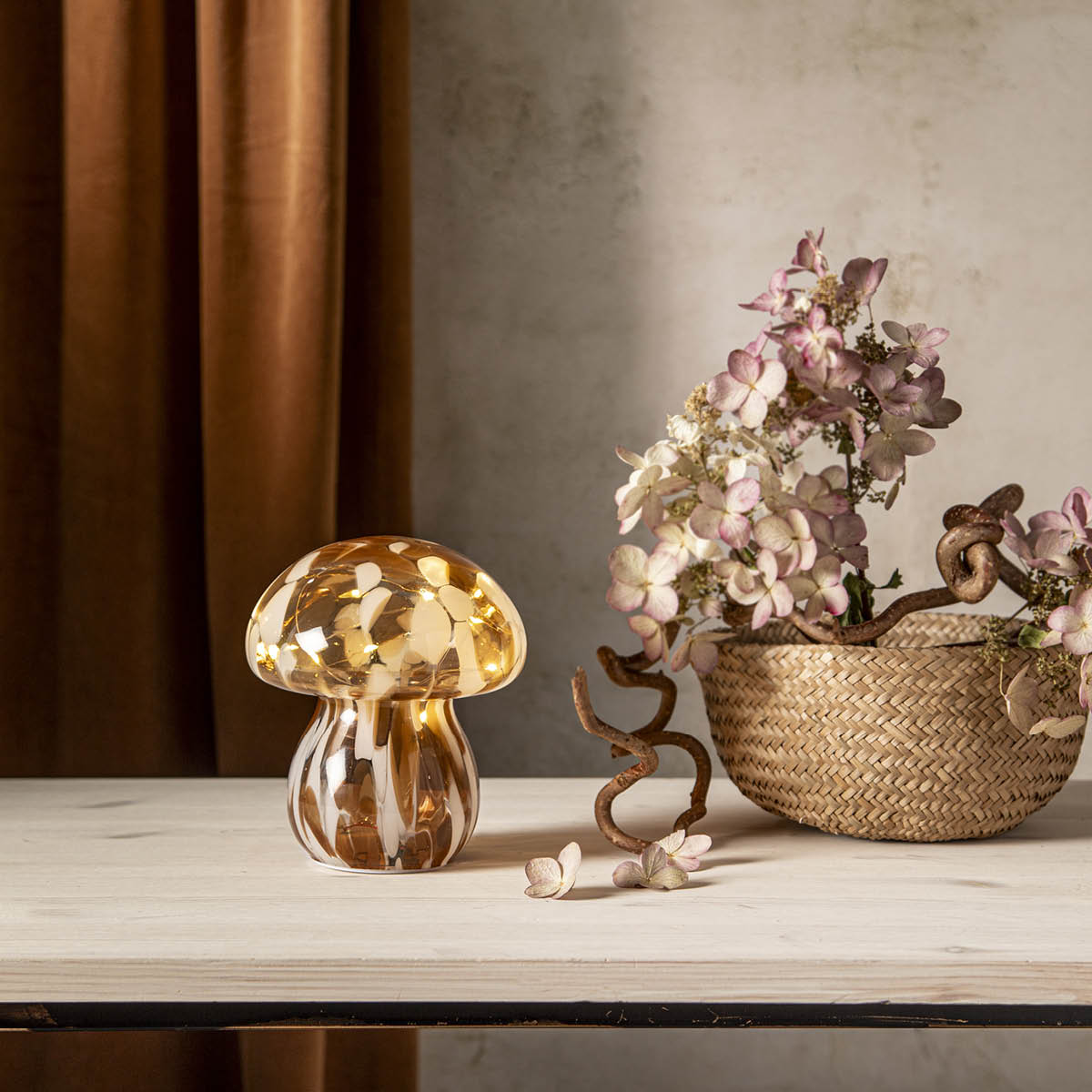 Star Trading Funghi lasikoriste 581-35 15 cm ruskea