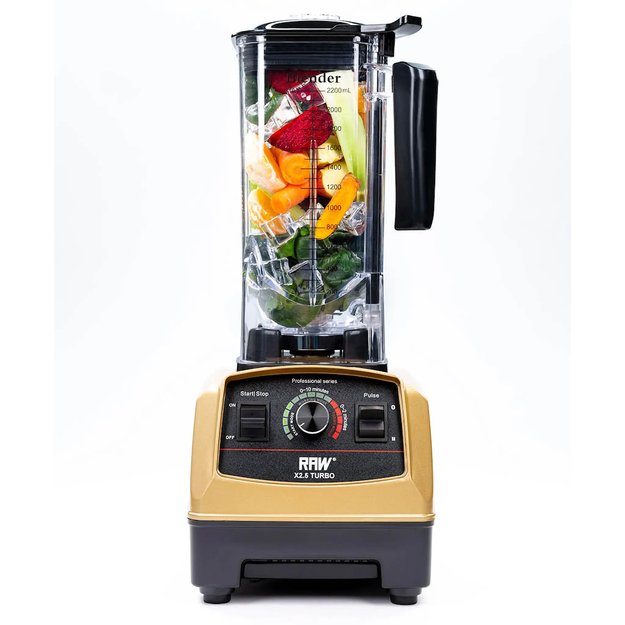 RAW Blender X 2,5 Turbo 2,2 L 1800W Guld