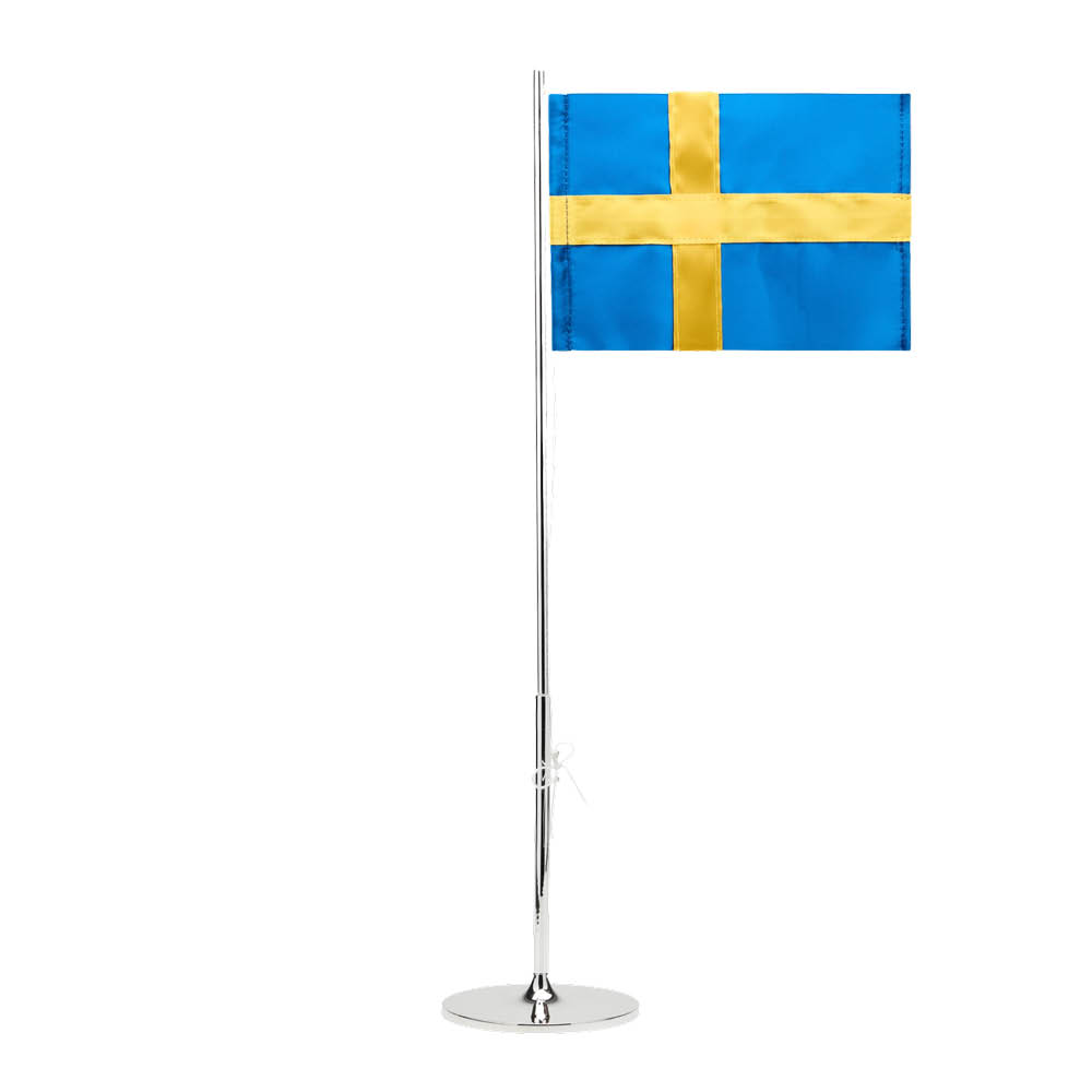 Skultuna Flagstång 47 cm försilvrad mässing