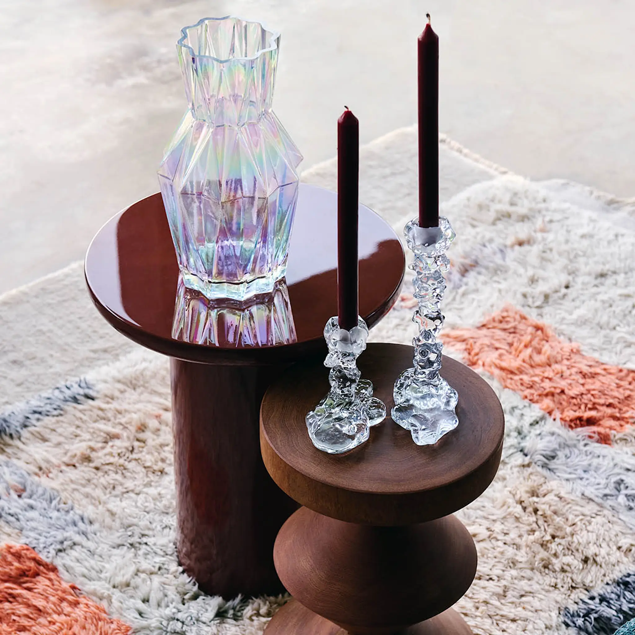 Pols Potten Drip ljusstake i glas 14 cm klar