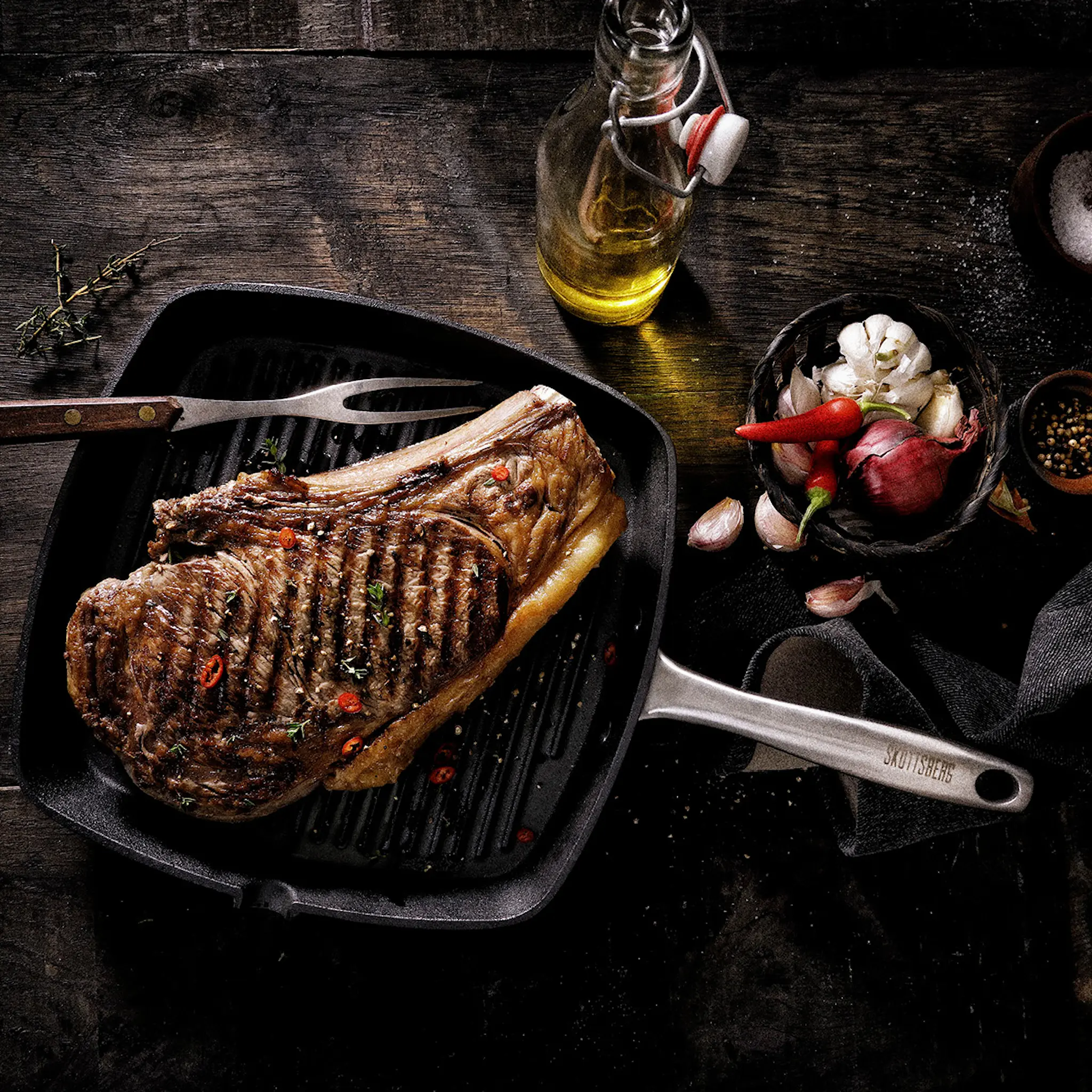 Skottsberg Grillpanna i gjutjärn 28 cm