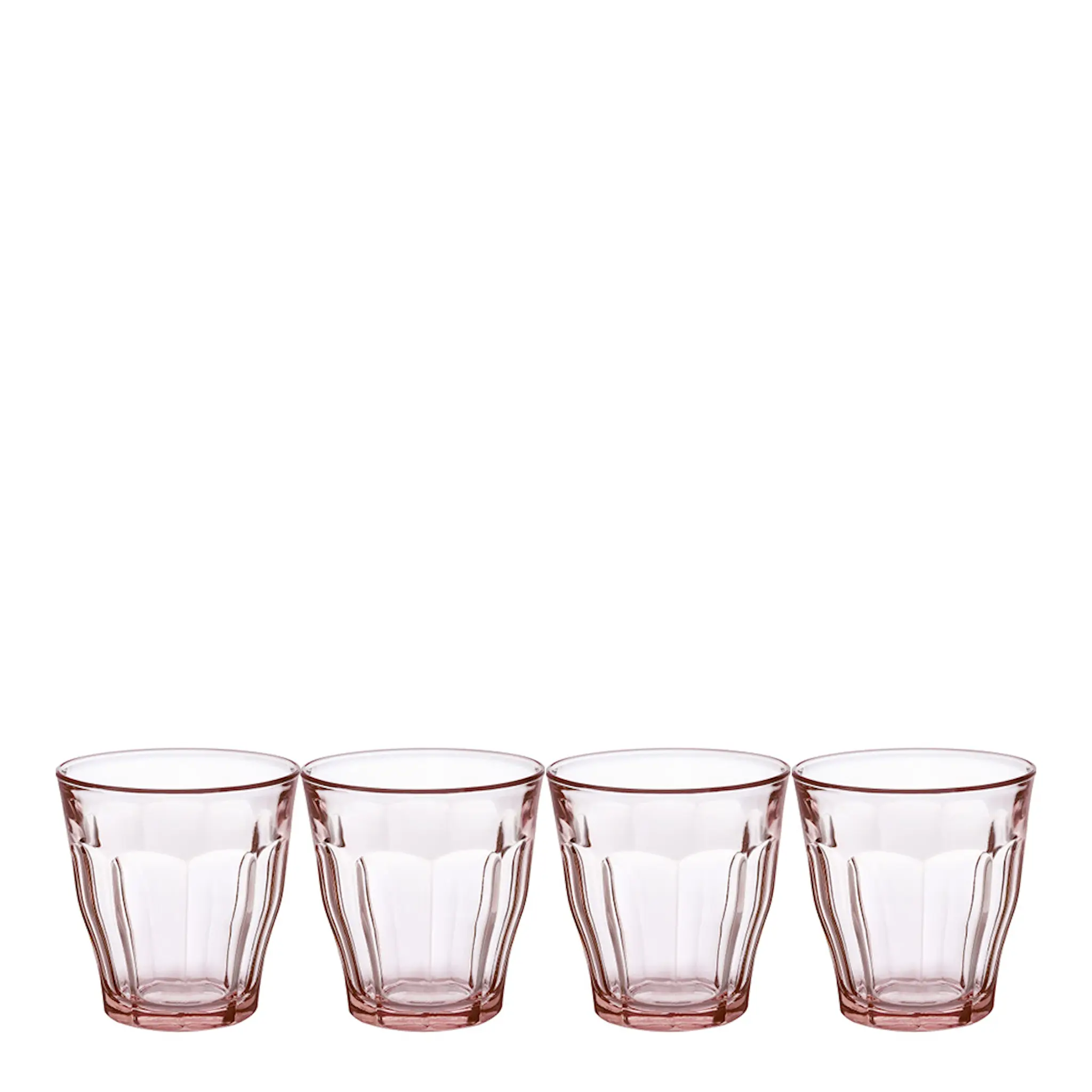 Duralex Picardie vattenglas 25 cl 4-pack rosa