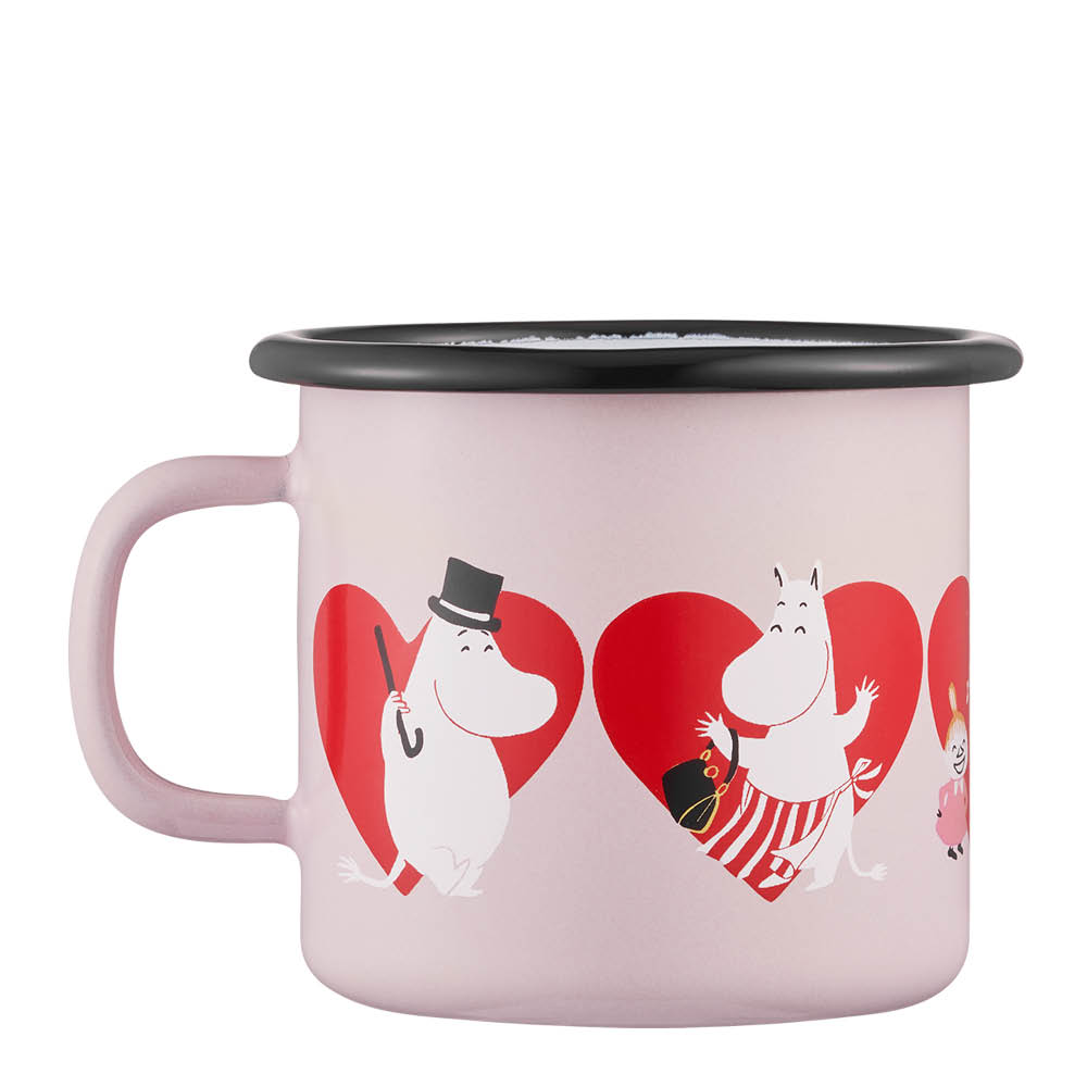 Muurla Mumin emaljmugg 25 cl Hjärta