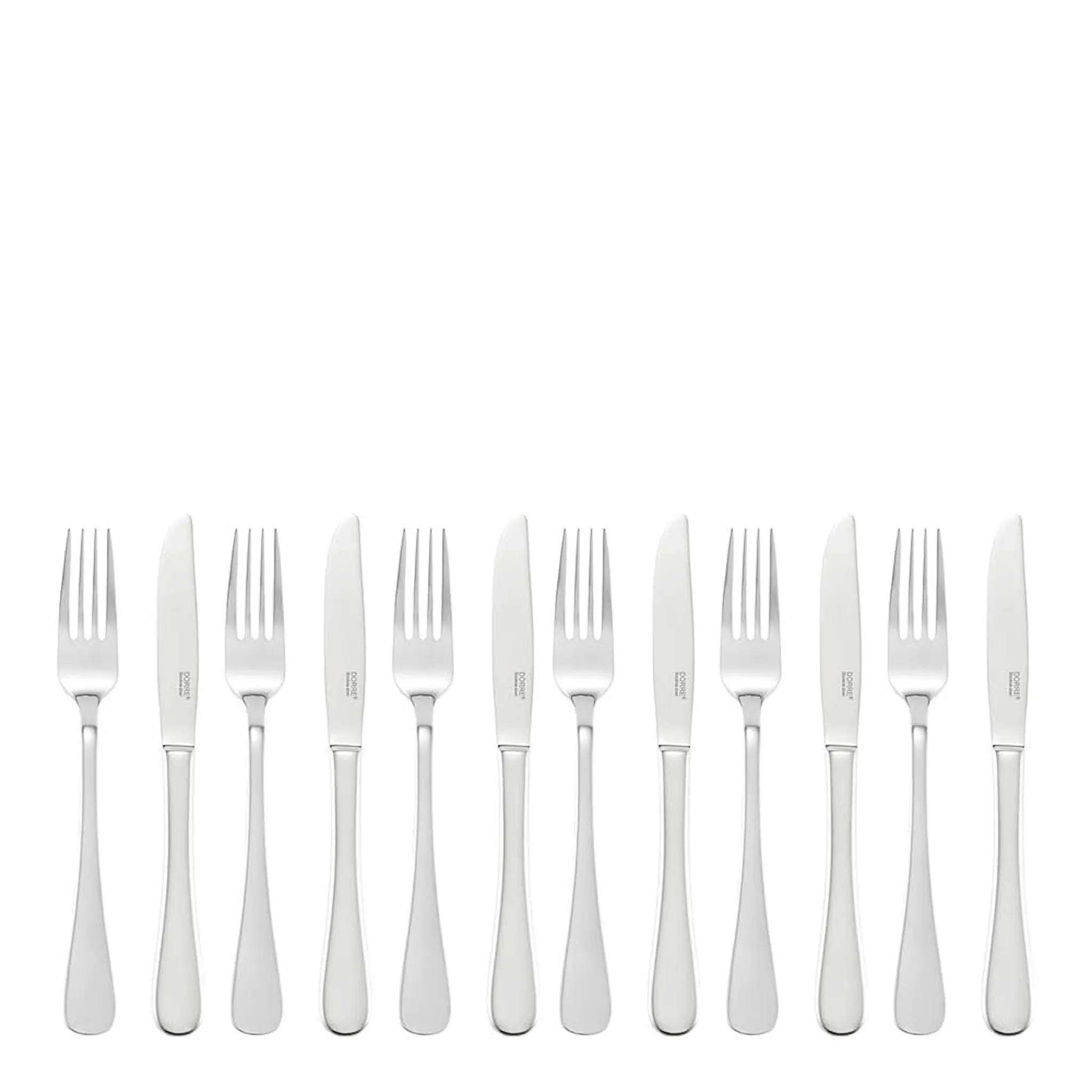 Dorre Classic dessertbestikk 12 deler rustfritt stål