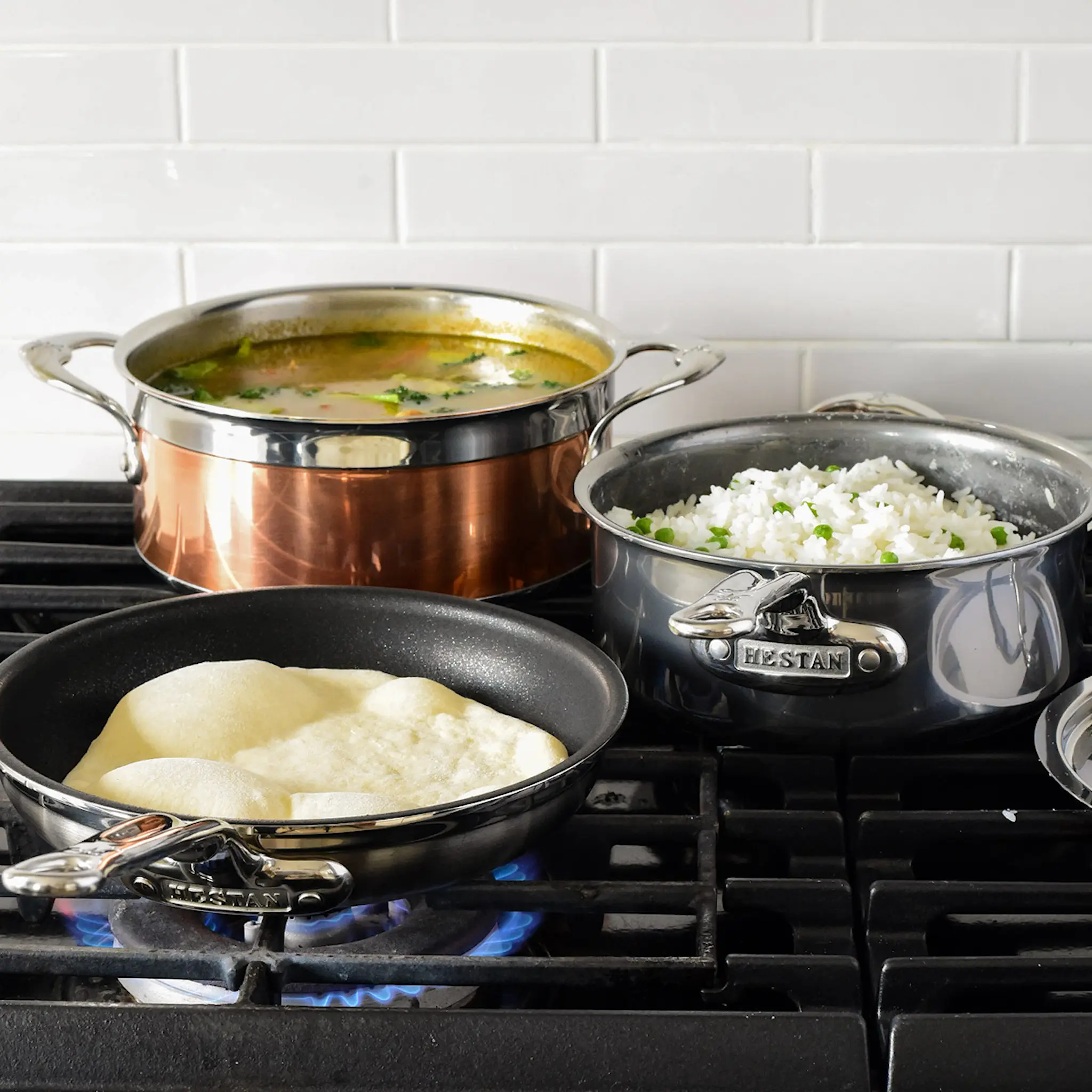 Hestan Copperbond Gryta med lock 2,8 L Koppar