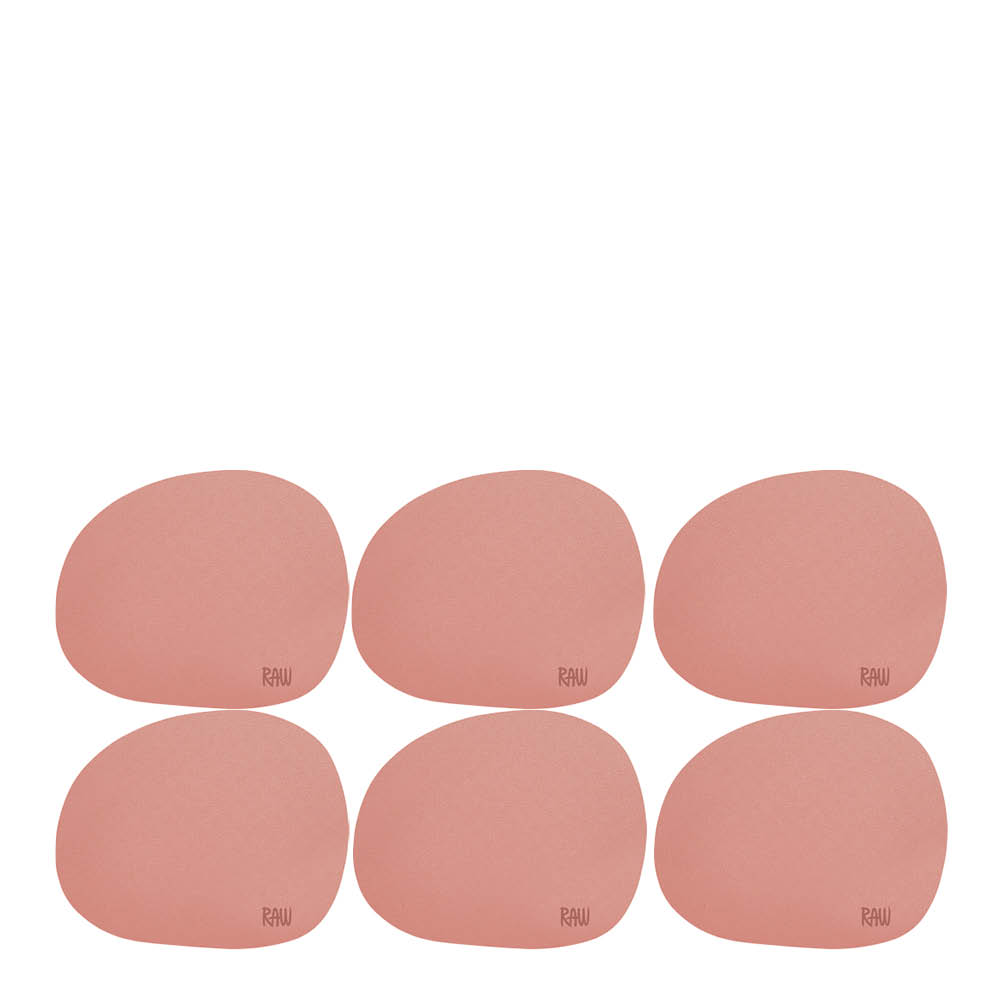 Aida RAW Soft glasunderlägg silikon 6-pack Spice Rose