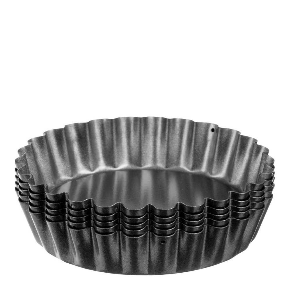 Gastromax Baking Piirakkavuoka irtopohjalla 10 cm 4 kpl Hiiliteräs