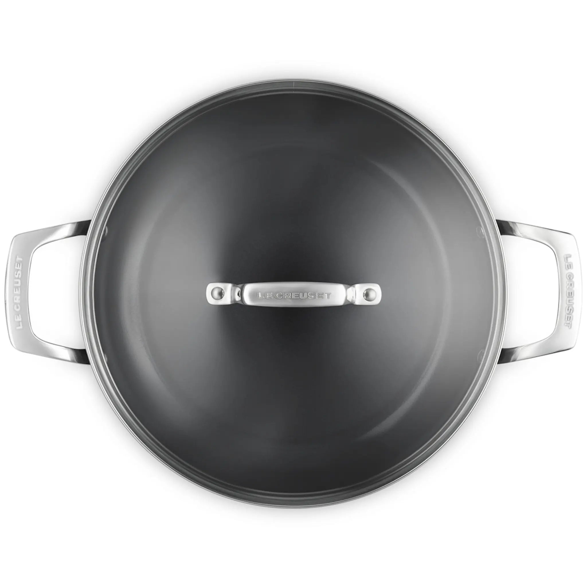Le Creuset ENSC traktörpanna med glaslock 3,2 L 28 cm black