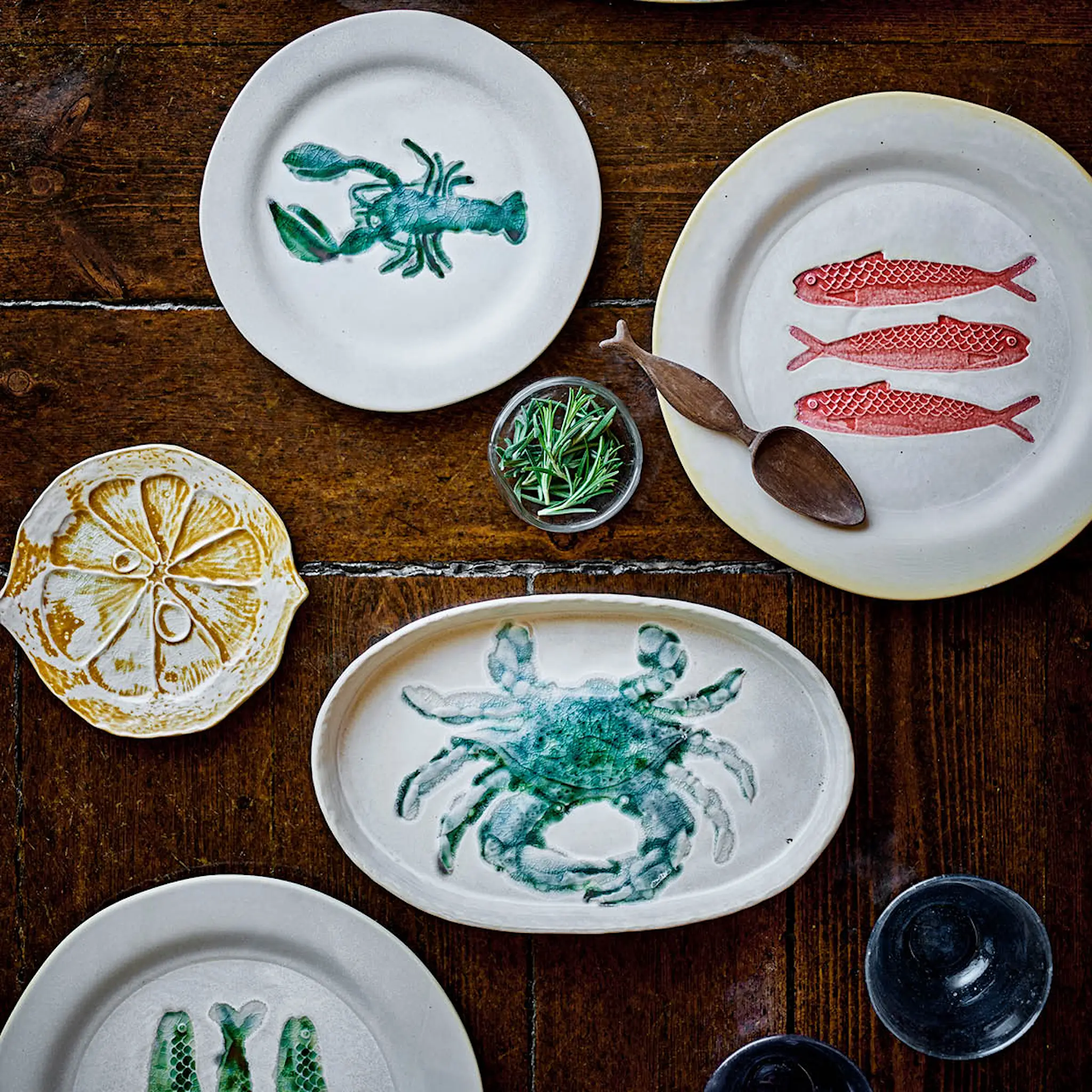 Creative Collection Hadden tallrik 27 cm 4-pack grön