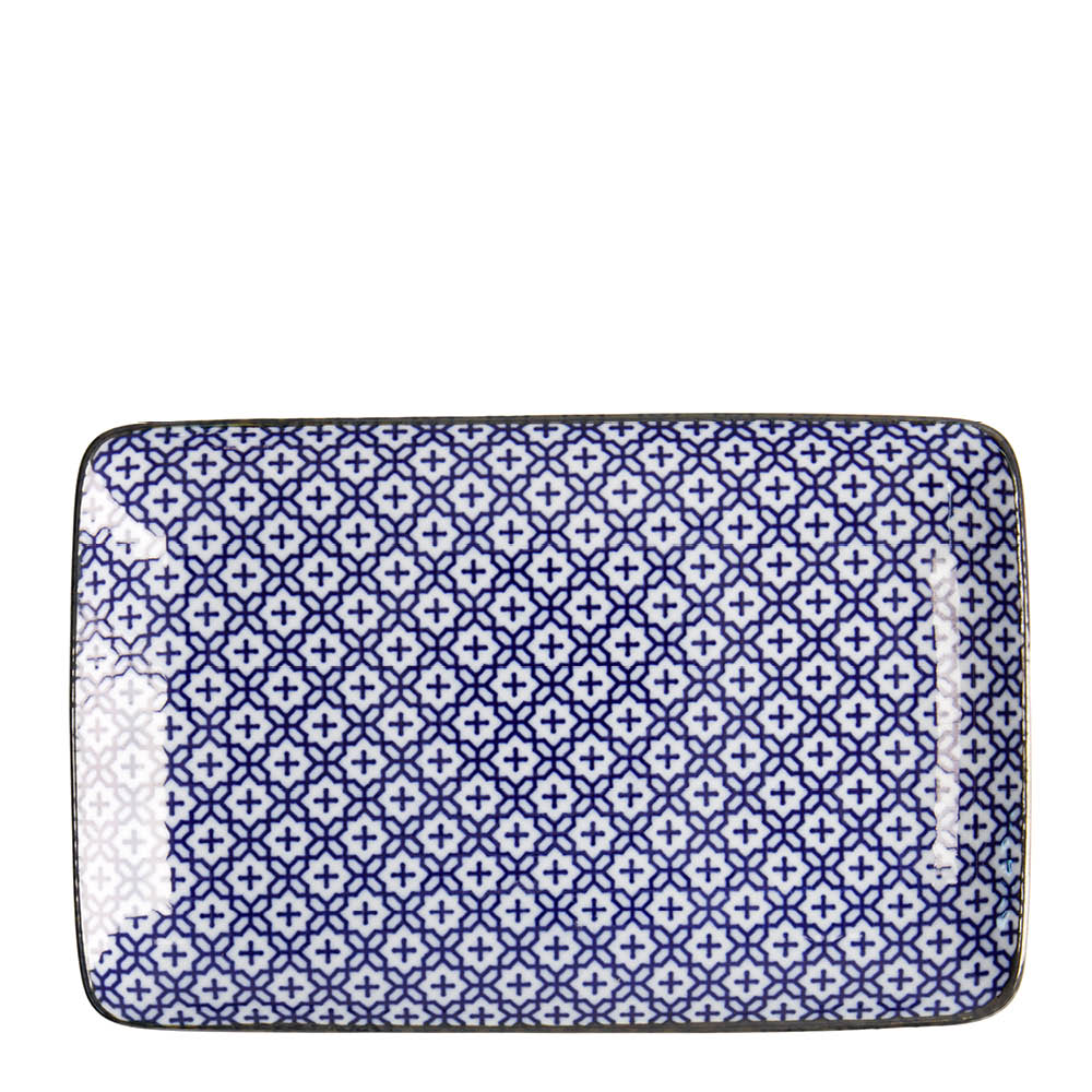 Tokyo Design Studio Sashiko serveringsfat 20,4x13 cm