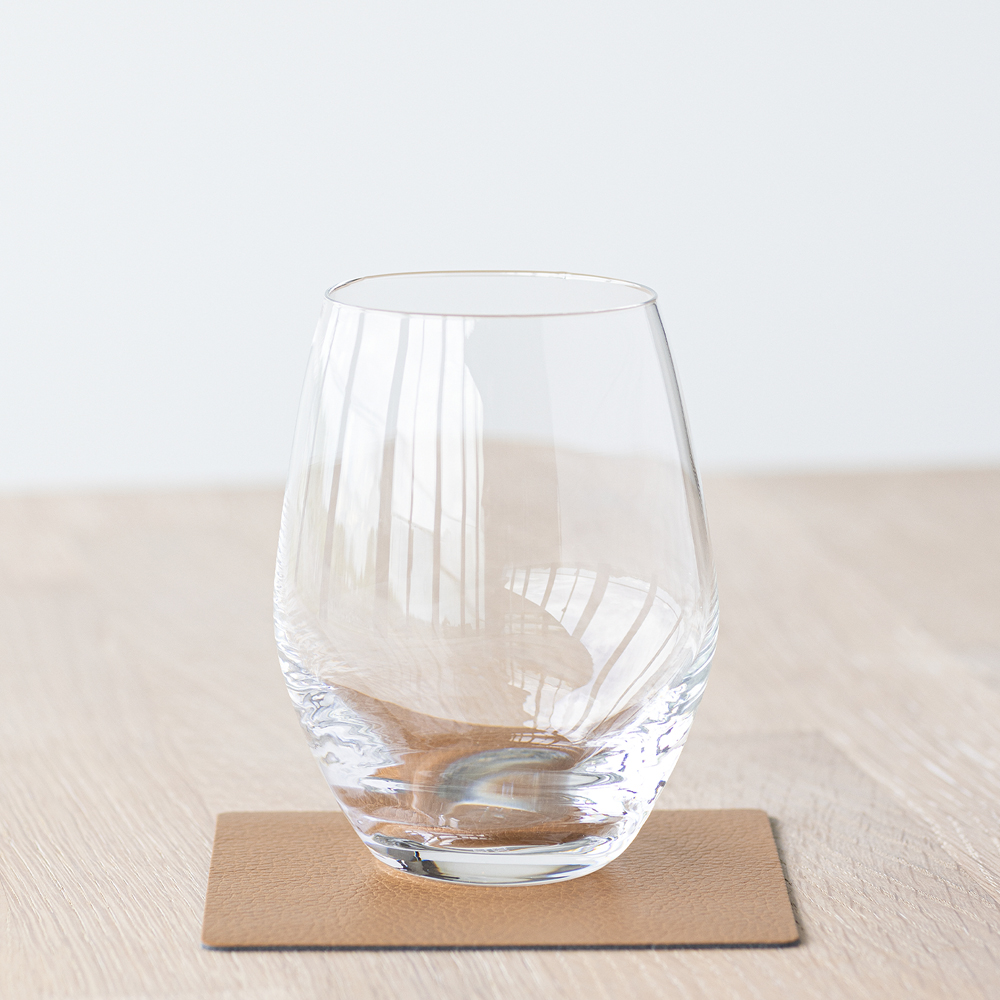 LIND DNA Square Leather Serene Lasinalunen 10x10 cm Nature