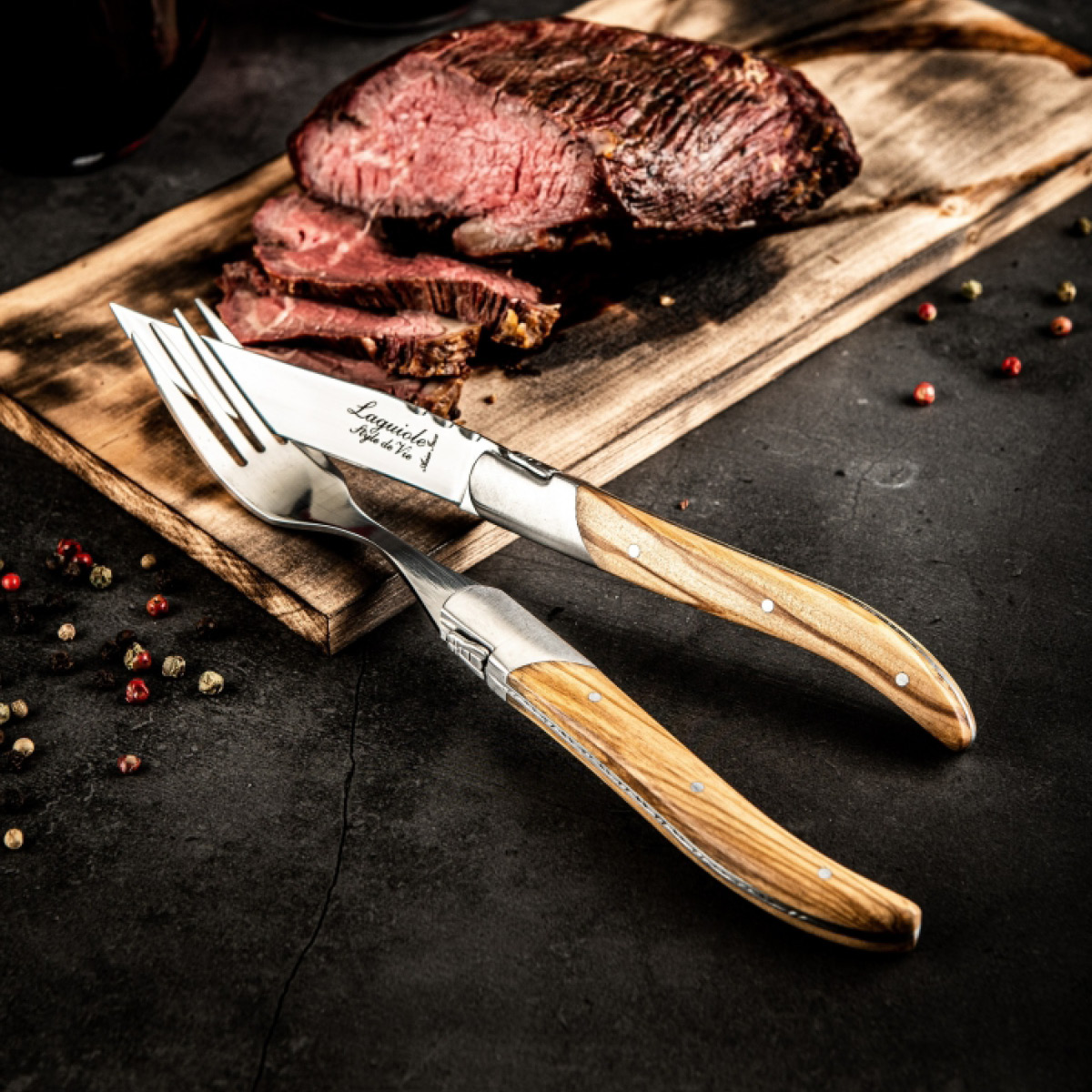 Laguiole Style de Vie Laguiole Haarukka 6 kpl Olive