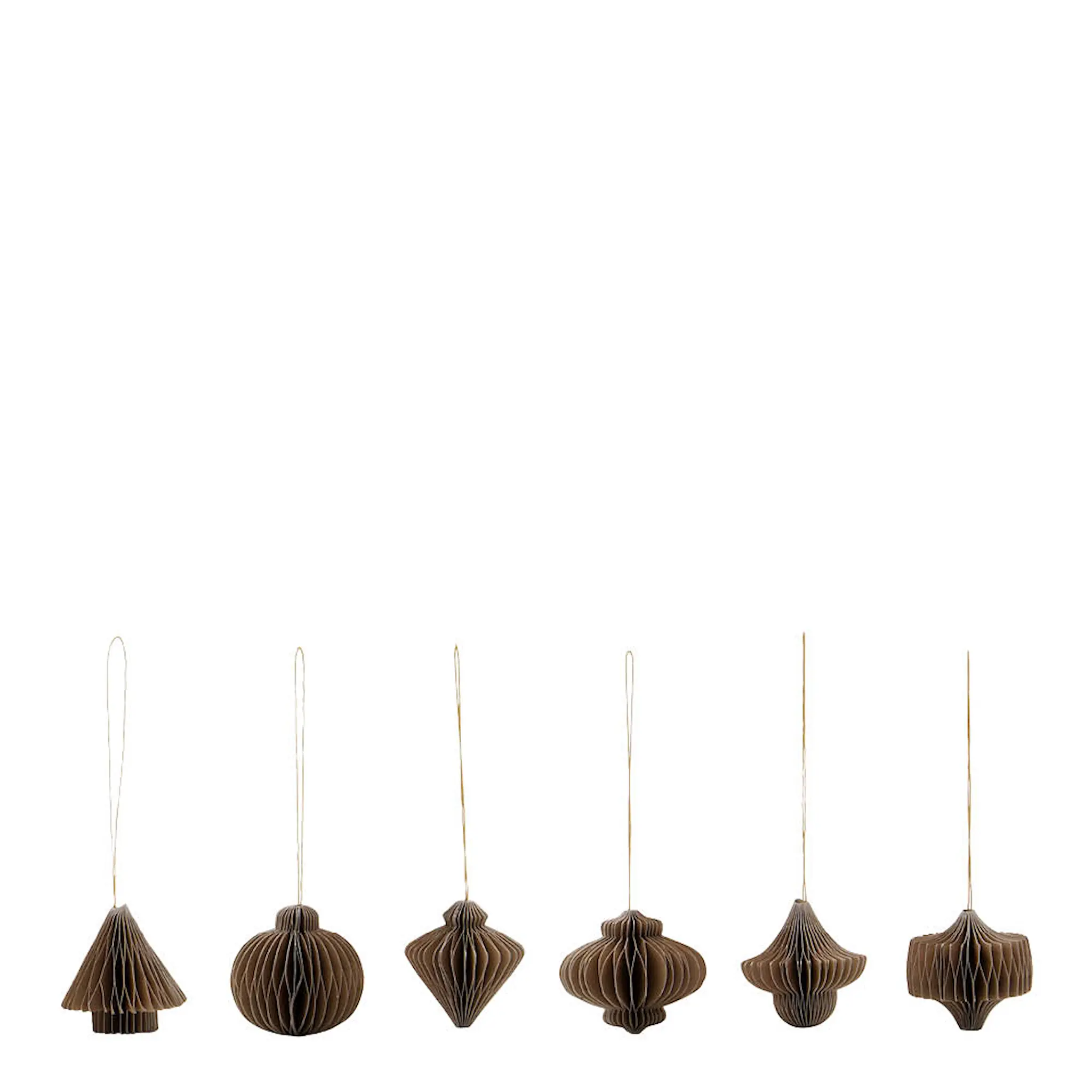 House Doctor Comb Joulukoriste 6 kpl Vaaleanruskea