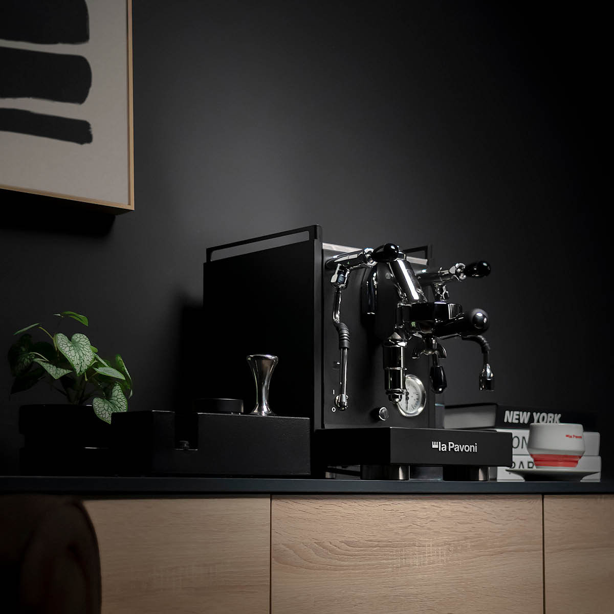 La Pavoni Mini Cellini X semiproffesionell kaffemaskin svart