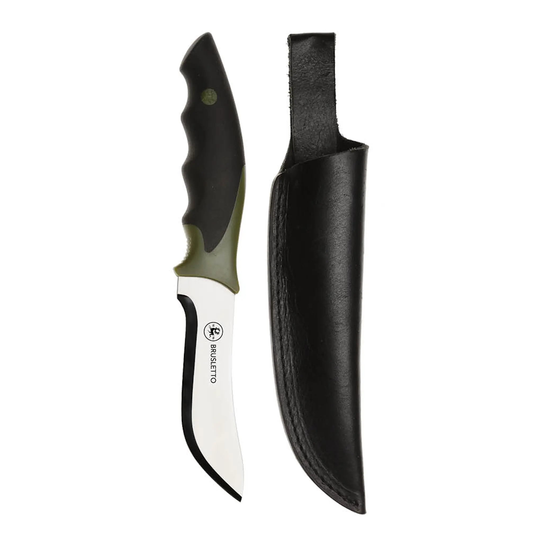 Brusletto Skinner köttkniv 22,5 cm svart/grön/borstad