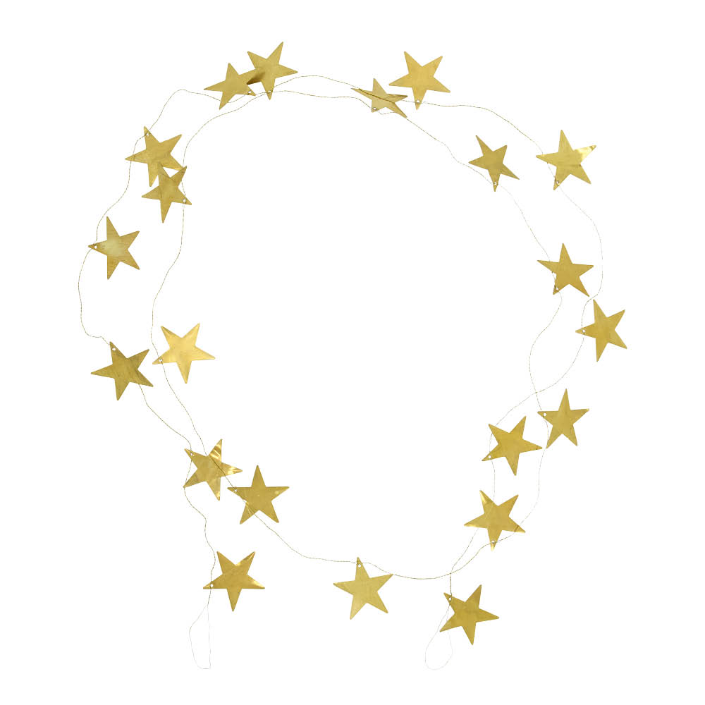 House Doctor Stars girlang 150 cm antik mässing