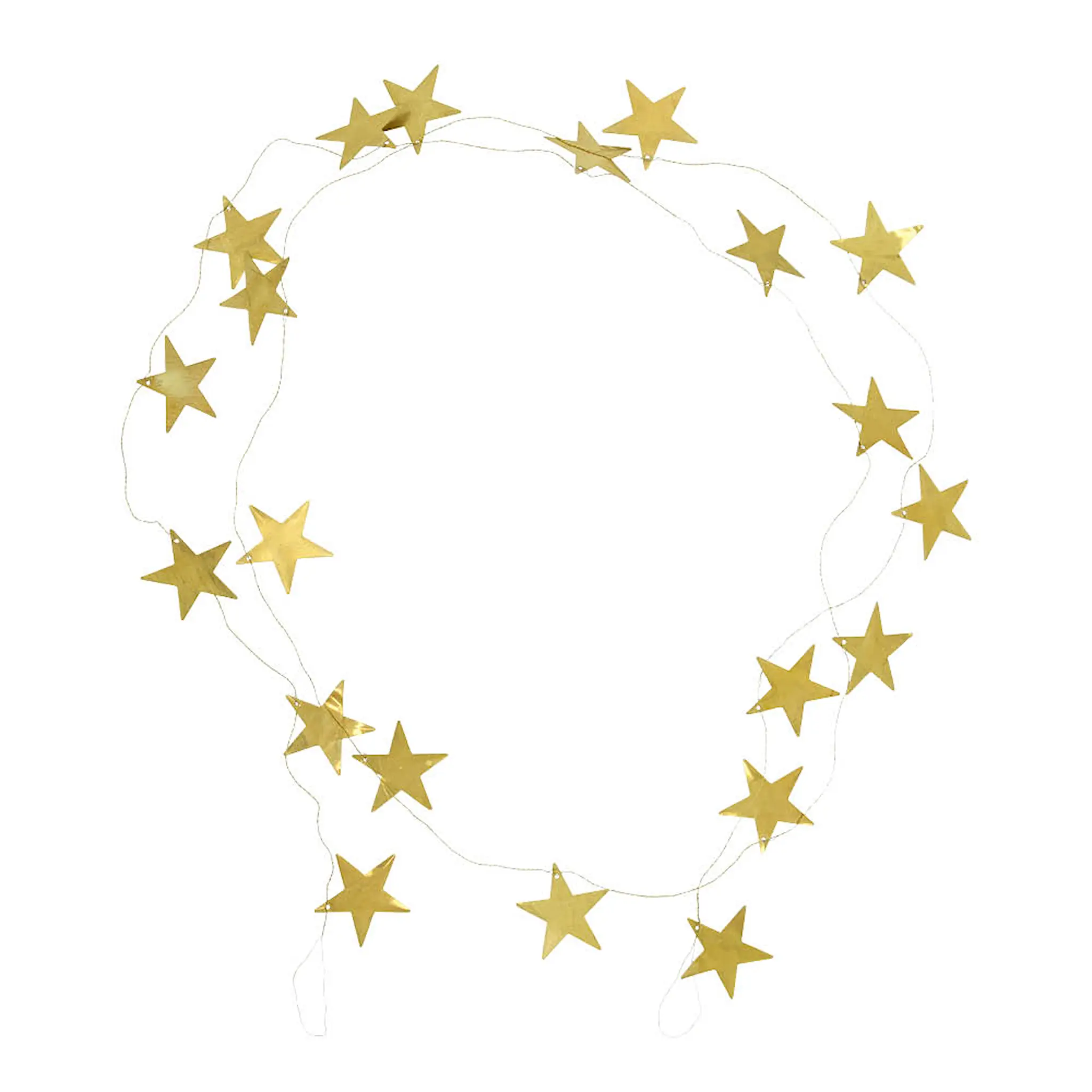 House Doctor Stars girlang 150 cm antik mässing