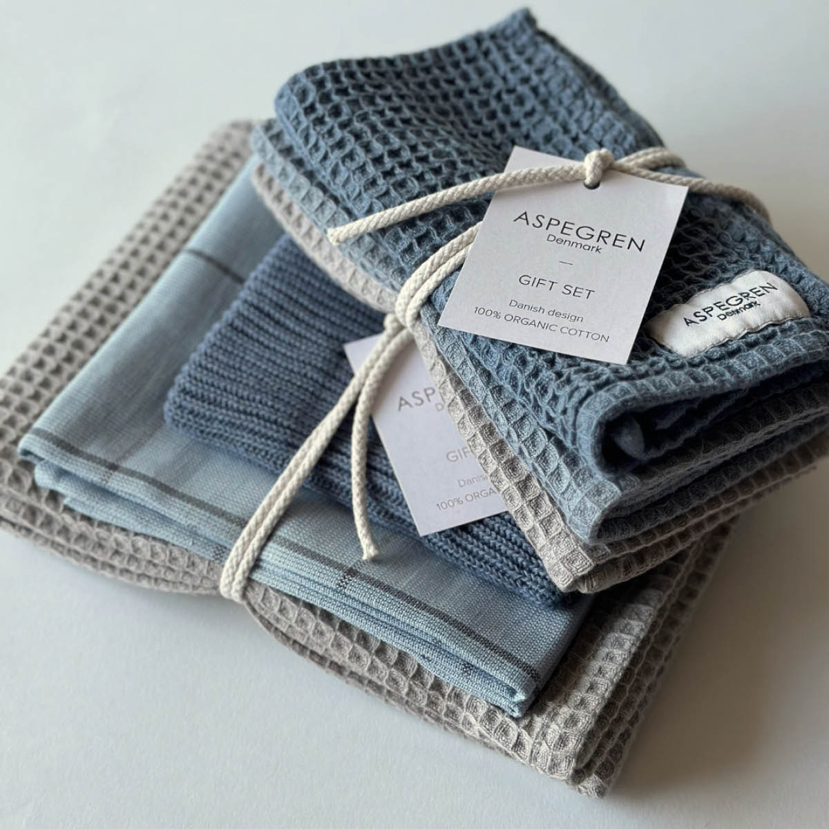 Aspegren Gåvoset disktrasa 30x35 cm 3-pack blue mussels