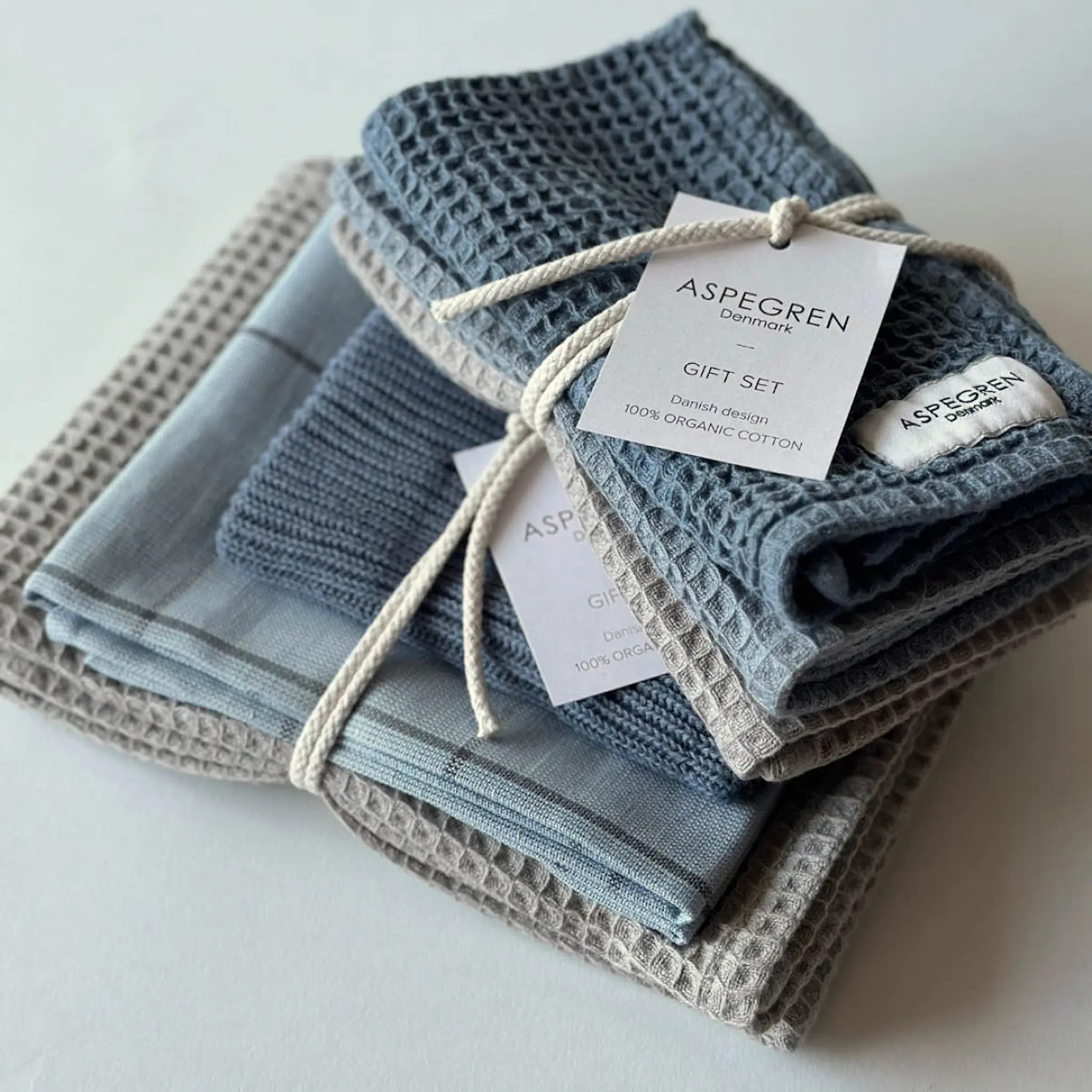 Aspegren Gåvoset disktrasa 30x35 cm 3-pack blue mussels