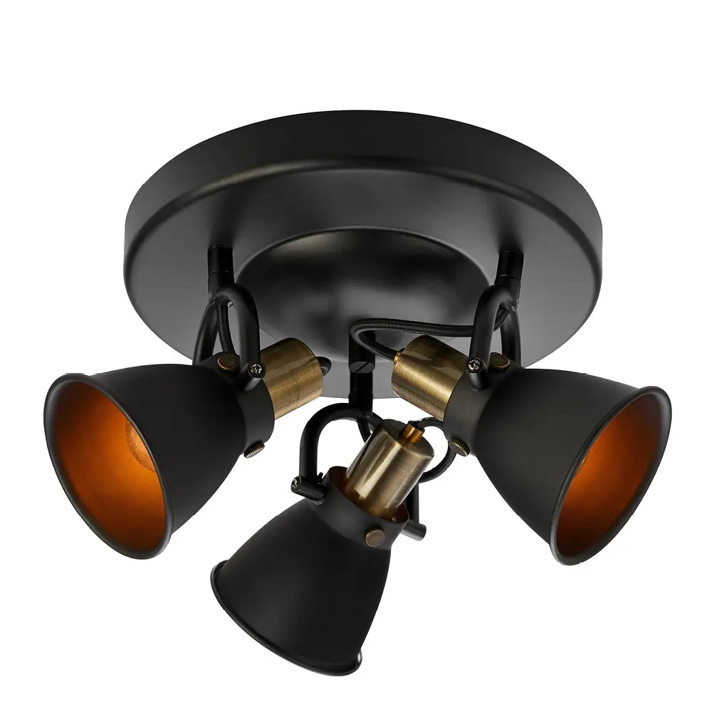 Alton taklampe 31 cm svart/messing