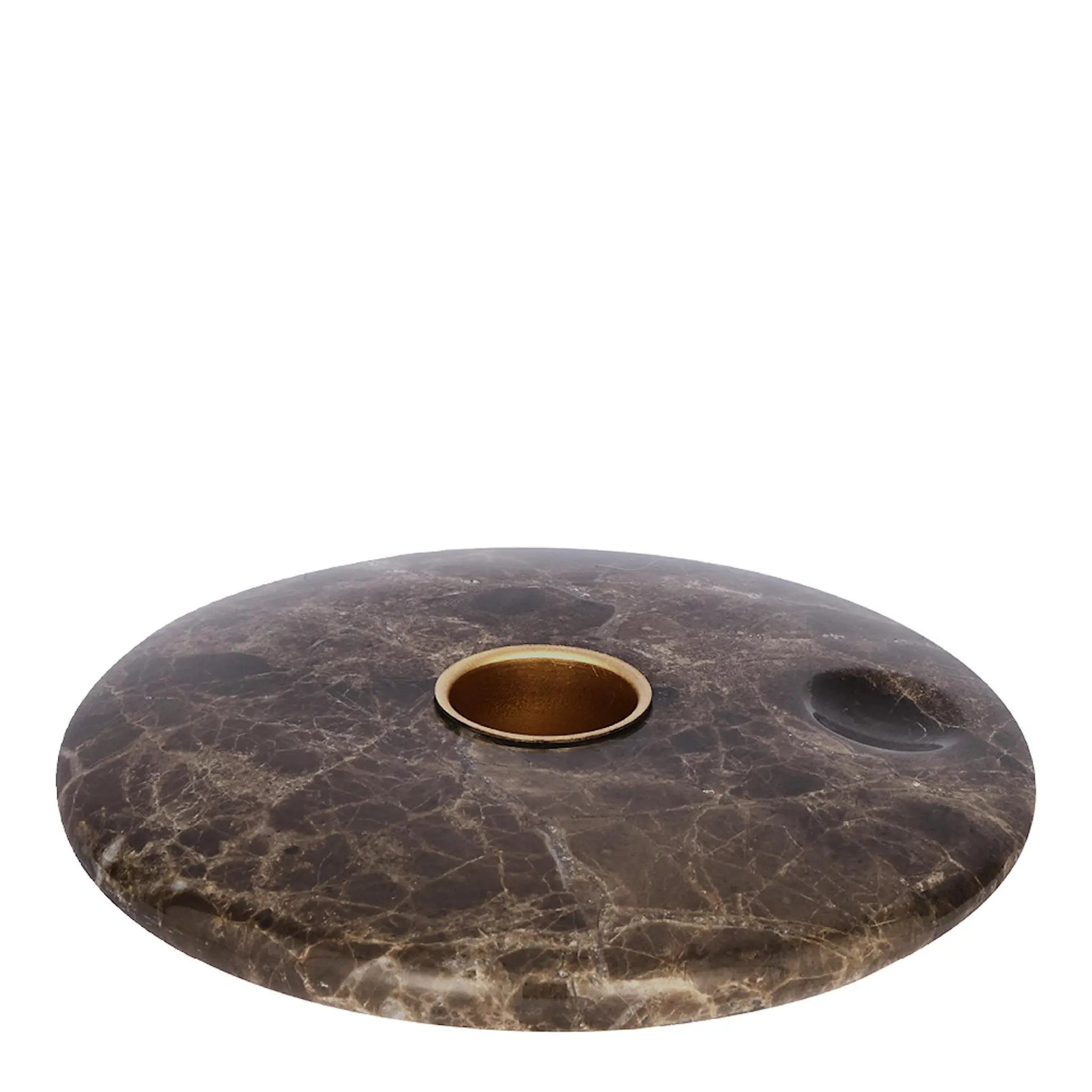 Uyuni Lighting Chamber ljusstake 11,6 cm brun/marmorerad
