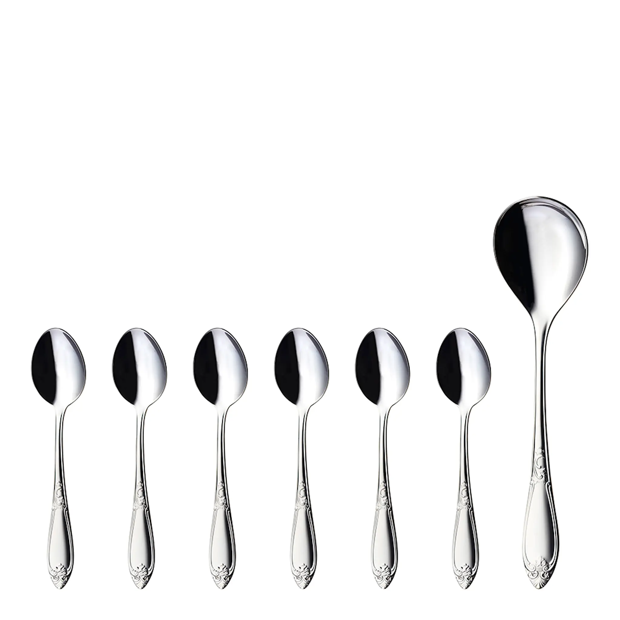 Hardanger bestikk Nina Dessertset 7 delar