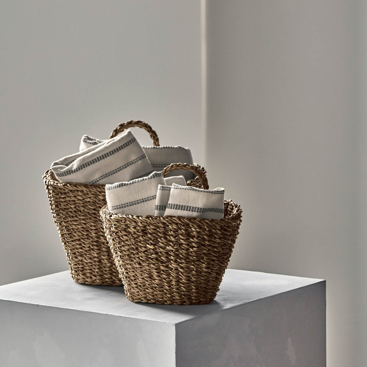 Meraki Förvaringskorg med upphängning 2 delar sjögräs