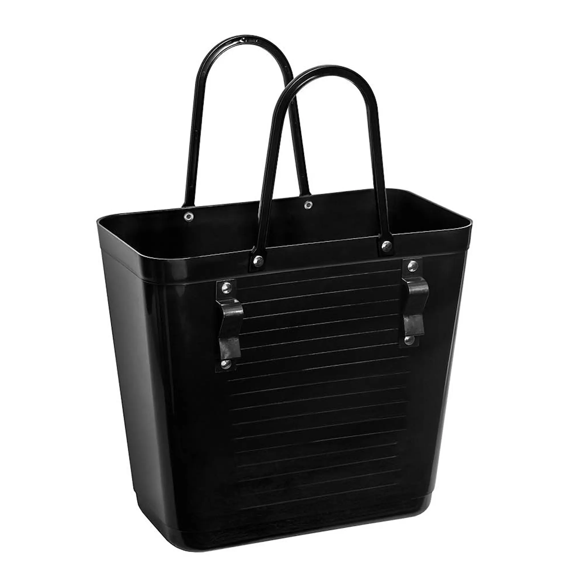 Hinza Recycled Plastic väska hög med cykelfäste 14 L svart