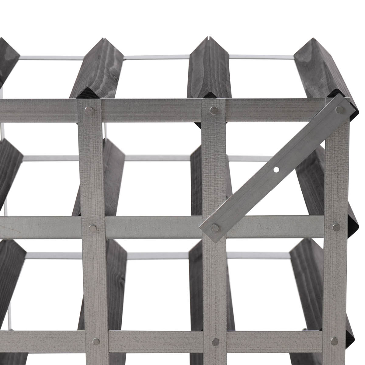 Traditional Wine Rack Vinstativ 9 flasker montert svart