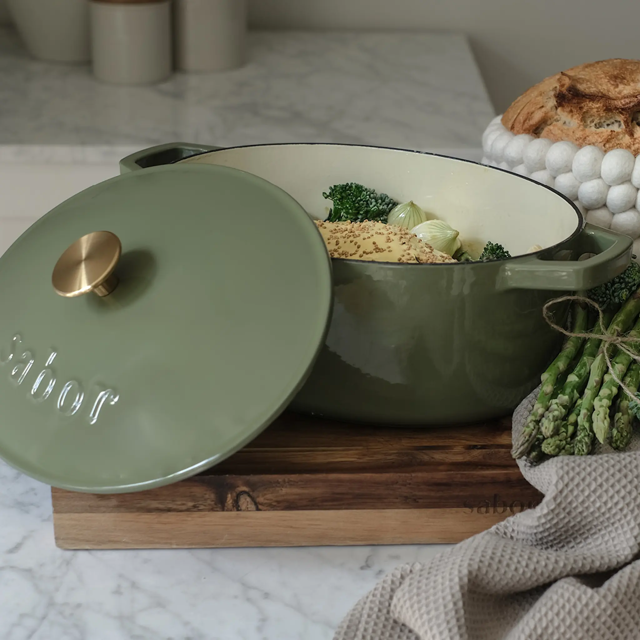 Sabor Valurautapata 5,7 L Oliivi