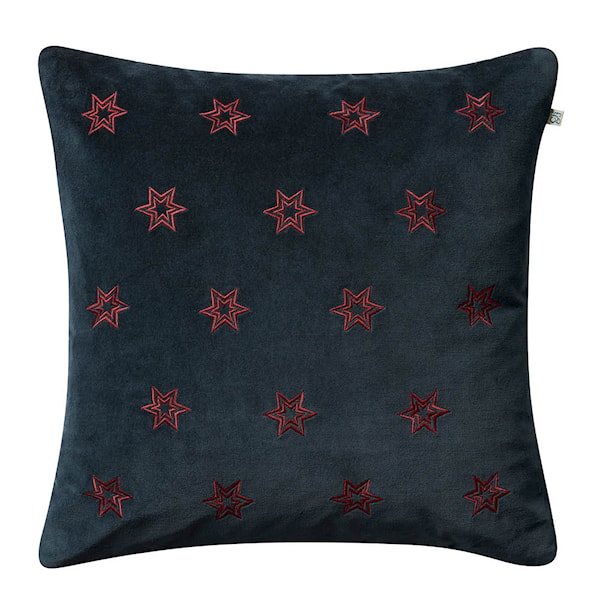 Star kuddfodral sammet 50x50 cm Sea Blue