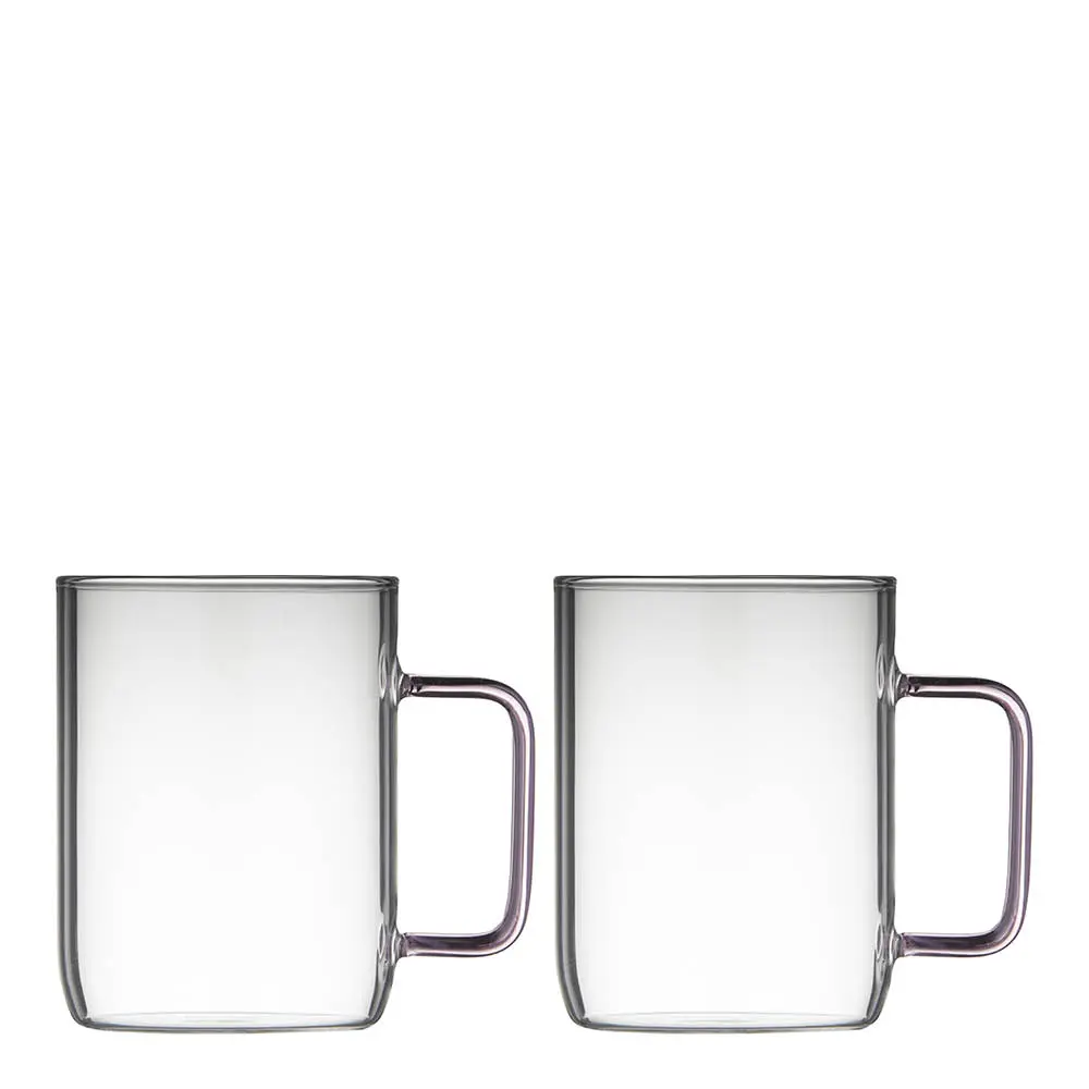 Torino glasskrus 40 cl 2 stk rosa