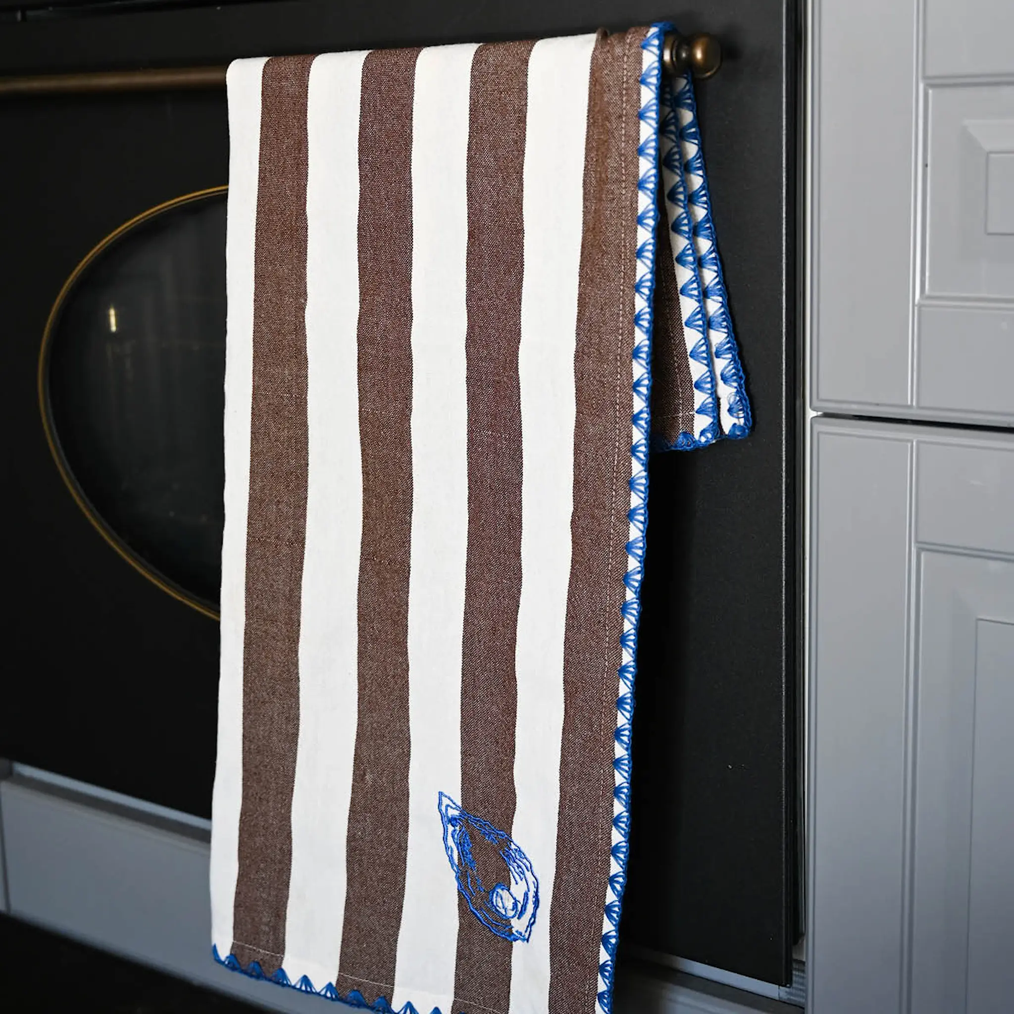 ByOn Bubba oyster kjøkkenhåndkle 50x70 cm 2 stk brun