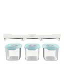 Cupboardstore Förvaringsset 90 cl 3-Pack Klar/Blå