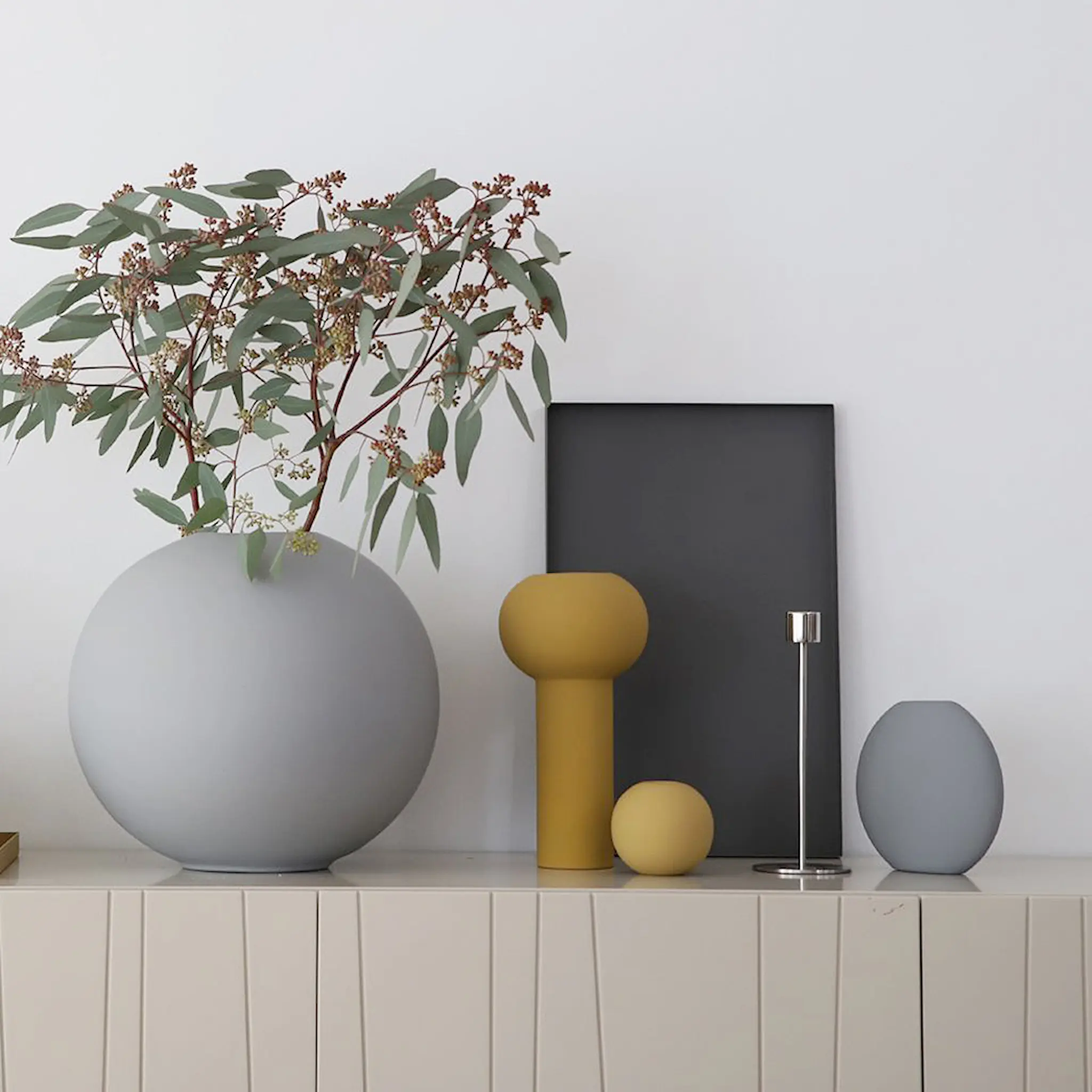 Cooee Pastille Vas 20 cm Grå