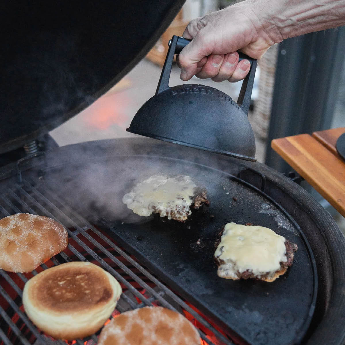 Kamado SUMO Burger Dome kuppel til burger støpejern