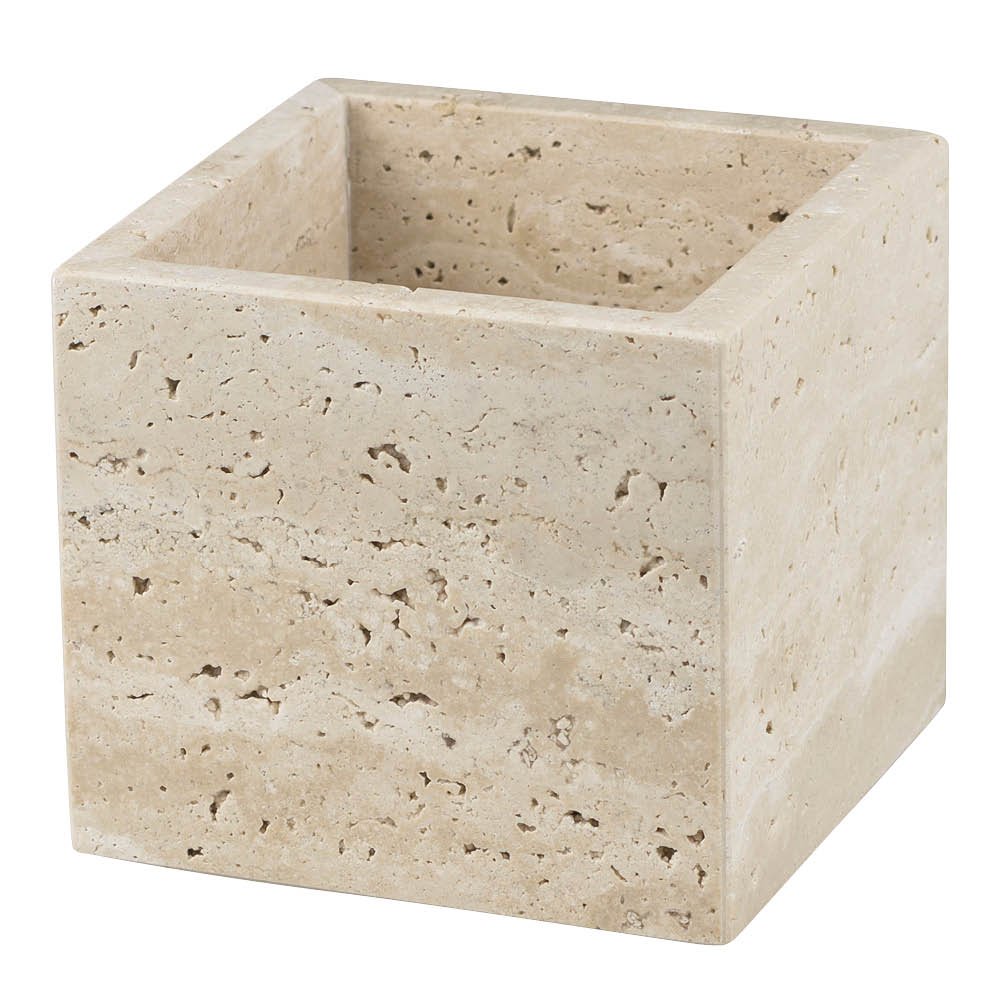 Mette Ditmer Travertine kube 10x10 cm lin