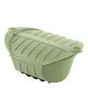 Ångkokare djup för mikrovågsugn 4 port. grön