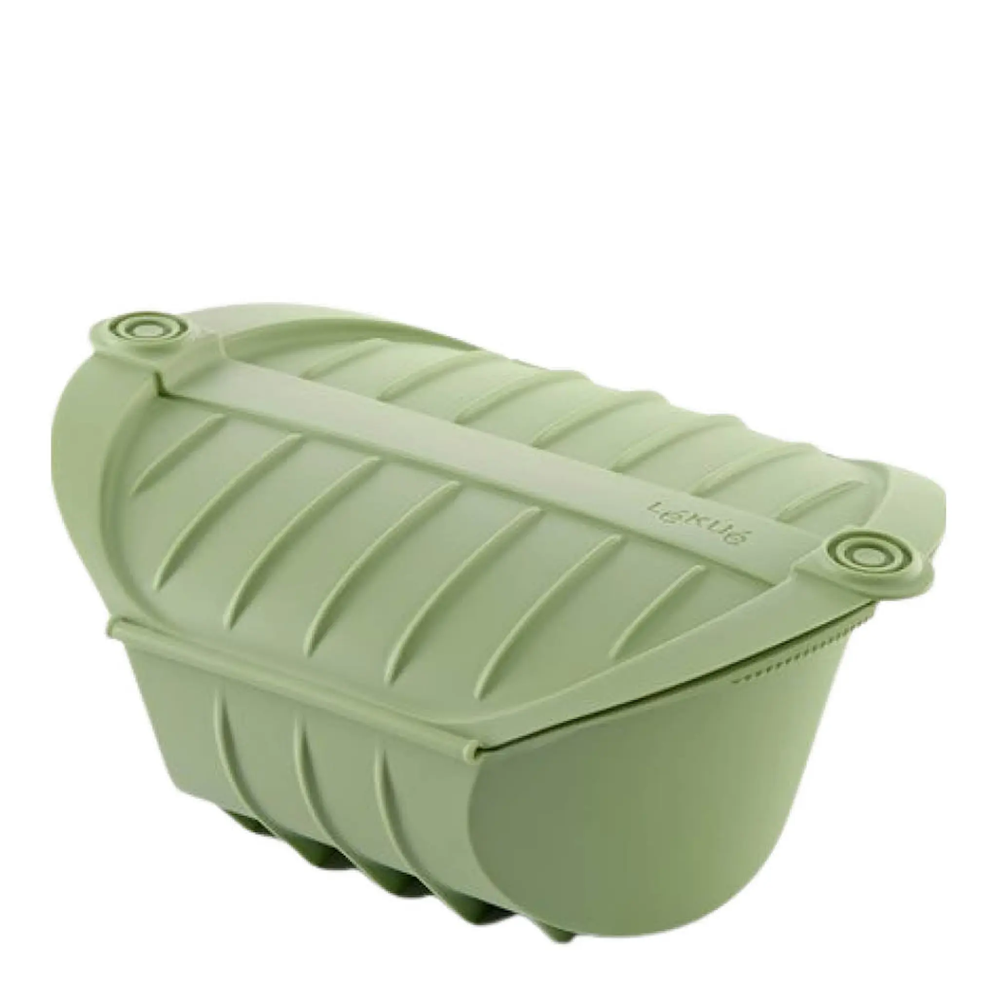 Lékué Ångkokare djup för mikrovågsugn 4 port. grön